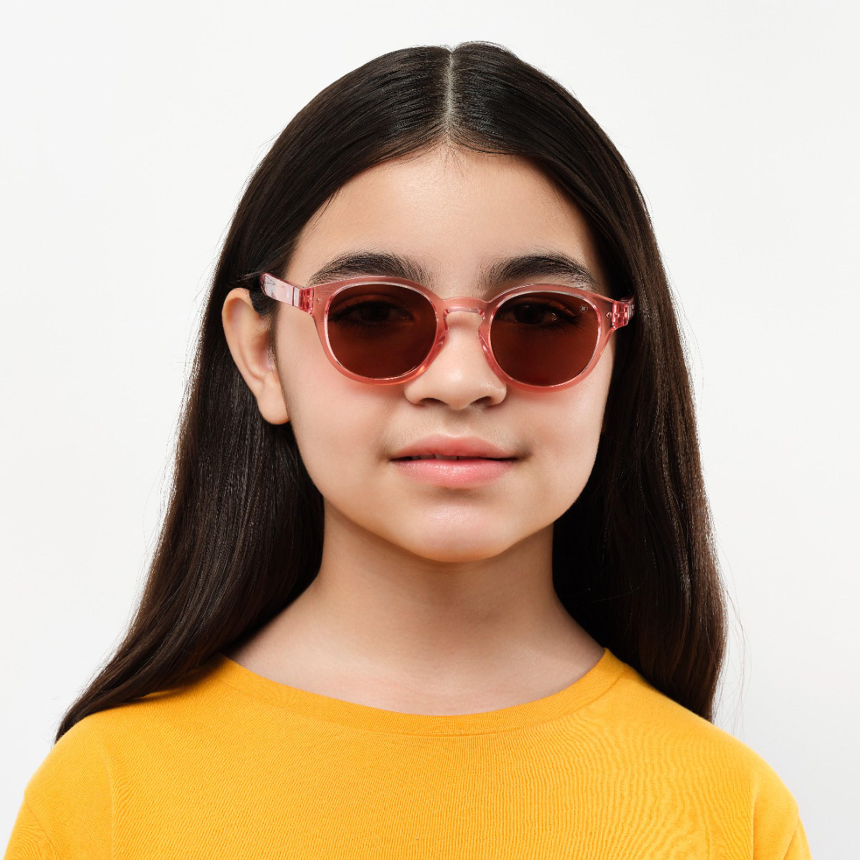 Babamio Skipper II Junior 43MM Brown Round Sunglasses - BAB-000526-0904-girls-accessories-sunglasses-image-5