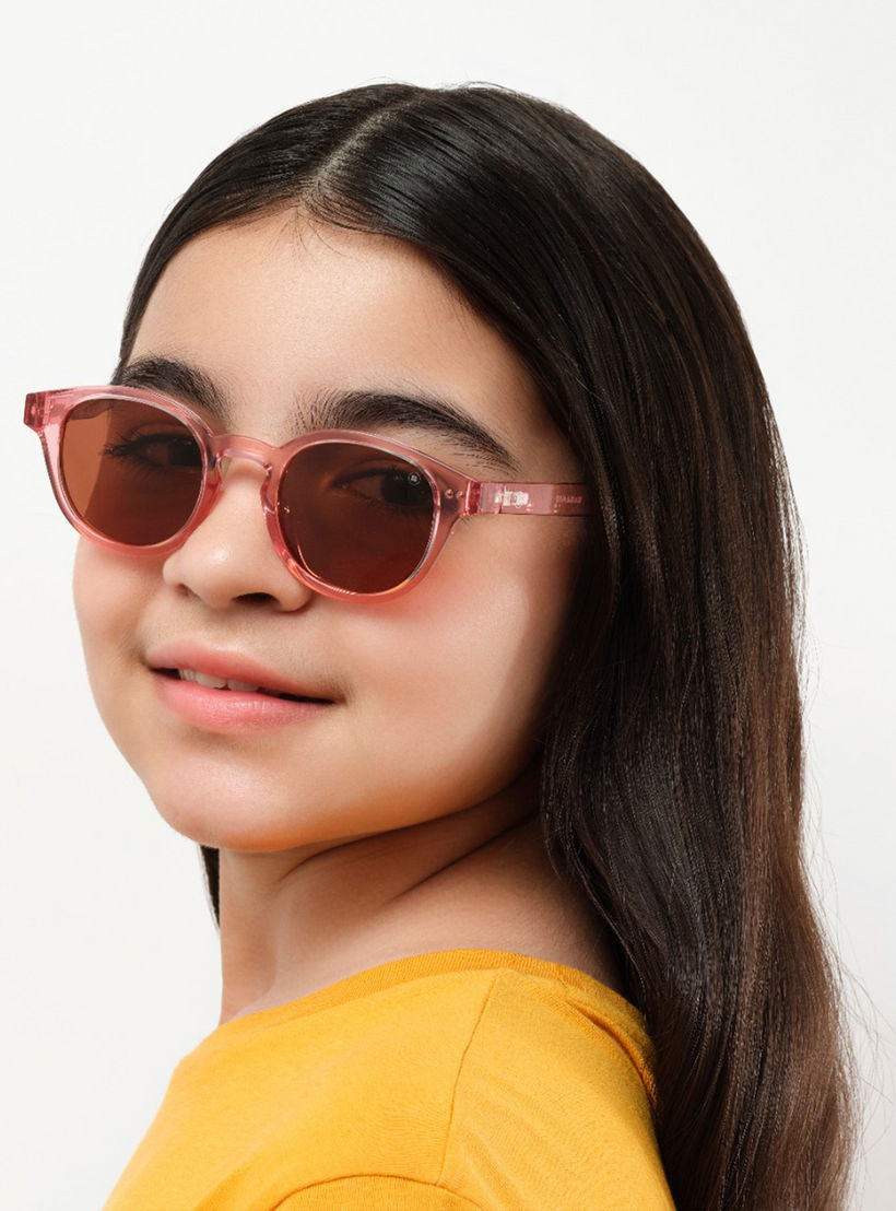 Babamio Skipper II Junior 43MM Brown Round Sunglasses - BAB-000526-0904-girls-accessories-sunglasses-image-7