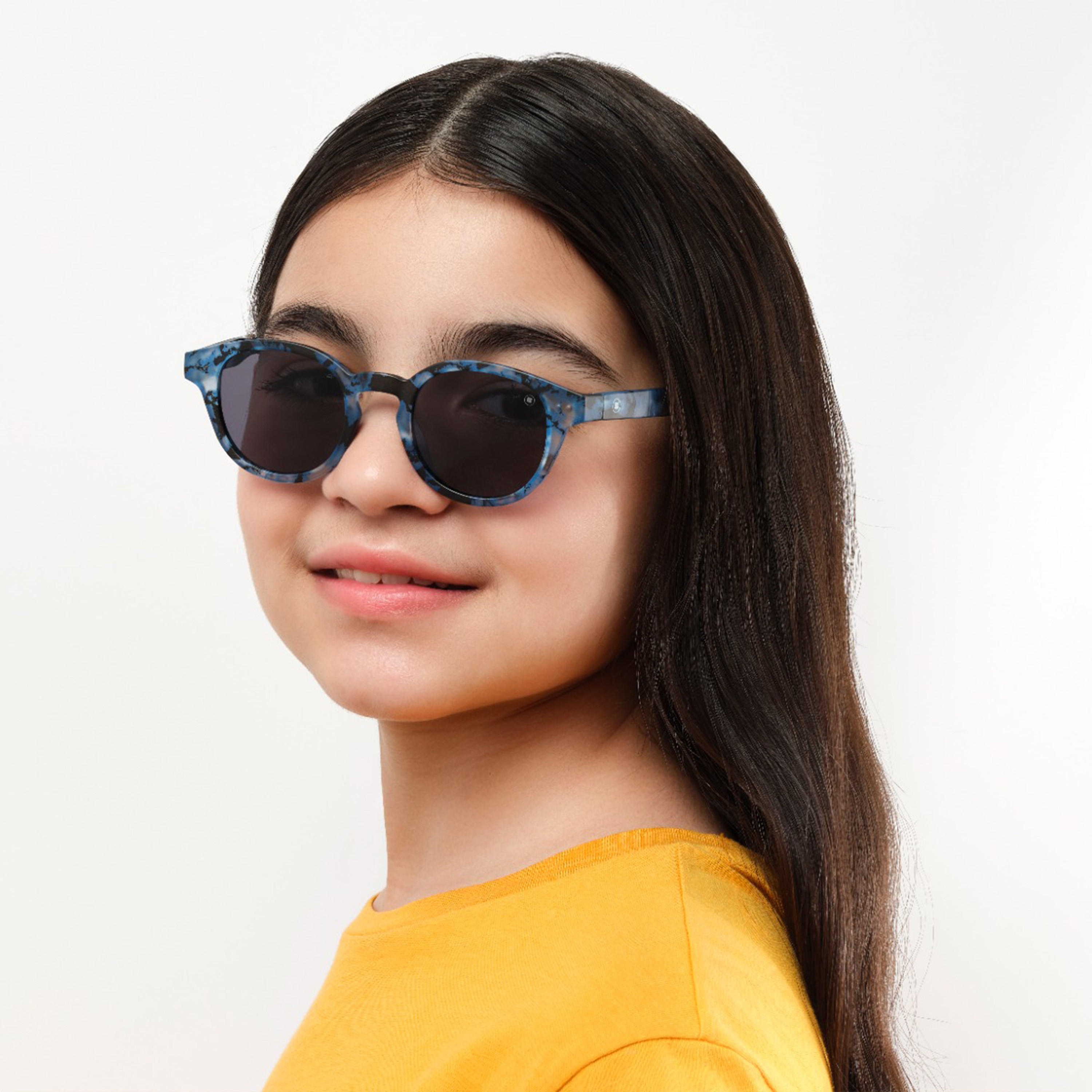 Babamio Skipper II Junior 43MM Grey Round Sunglasses - BAB-000526-2807-girls-accessories-sunglasses-image-7