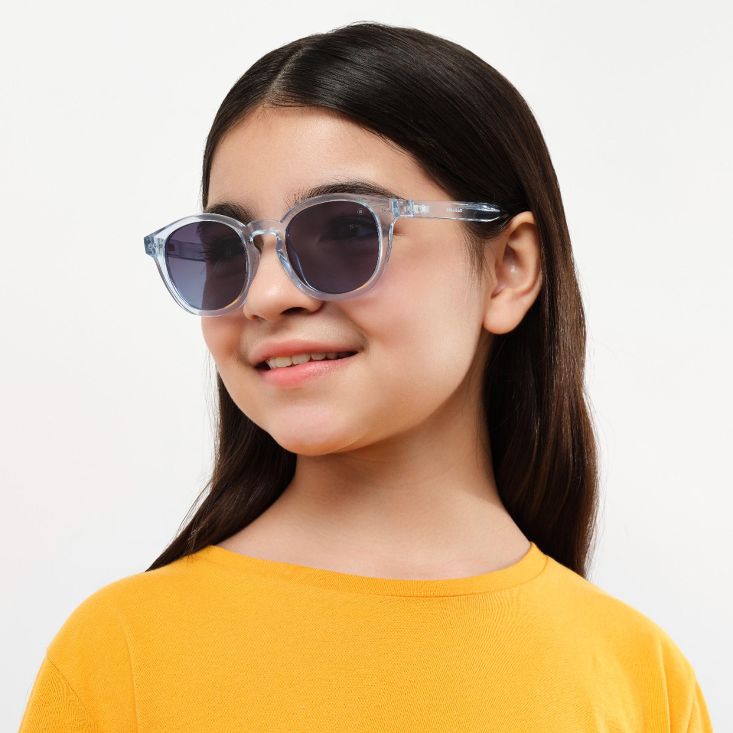 بامايو- نظارة شمسية سكيبر II مقاس 48 مم زرقاء دائرية - BAB-000527-0202-girls-accessories-sunglasses-image-7