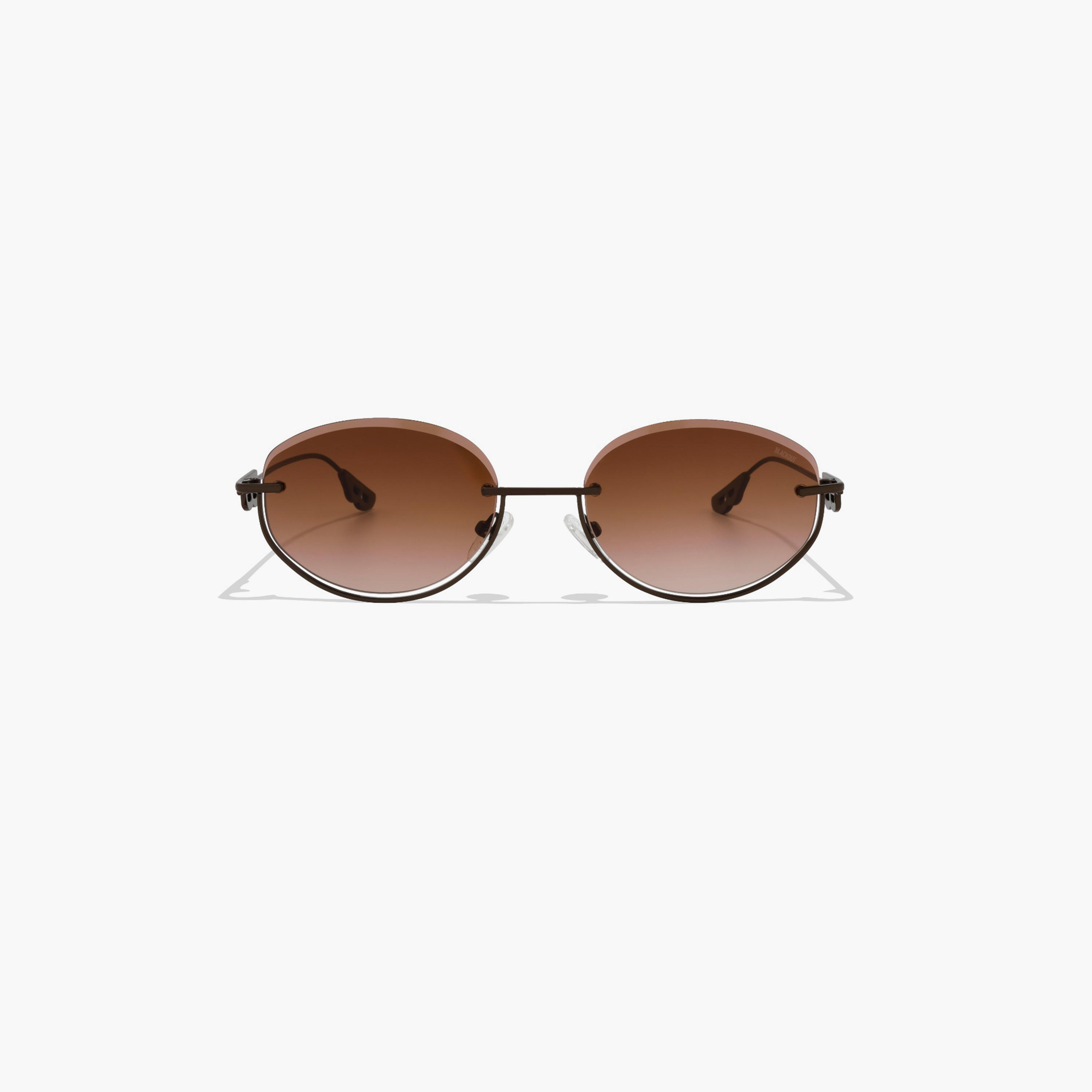 بلاك آوت- نظارة شمسية بروك بيضاوية بنية مقاس 55 مم - BLA-000326-0404-women-sunglasses-image-1