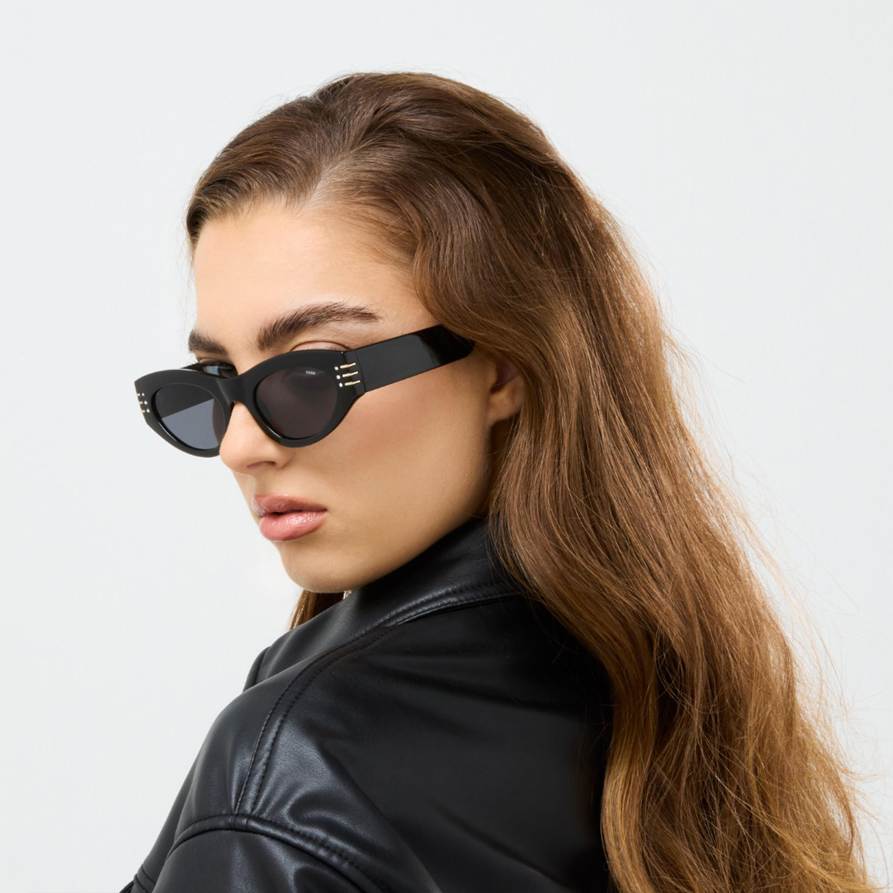 بلاك آوت- نظارة شمسية هارييت 53 مم رمادية ذات إطار عين القطة - BLA-000332-0107-women-sunglasses-image-5