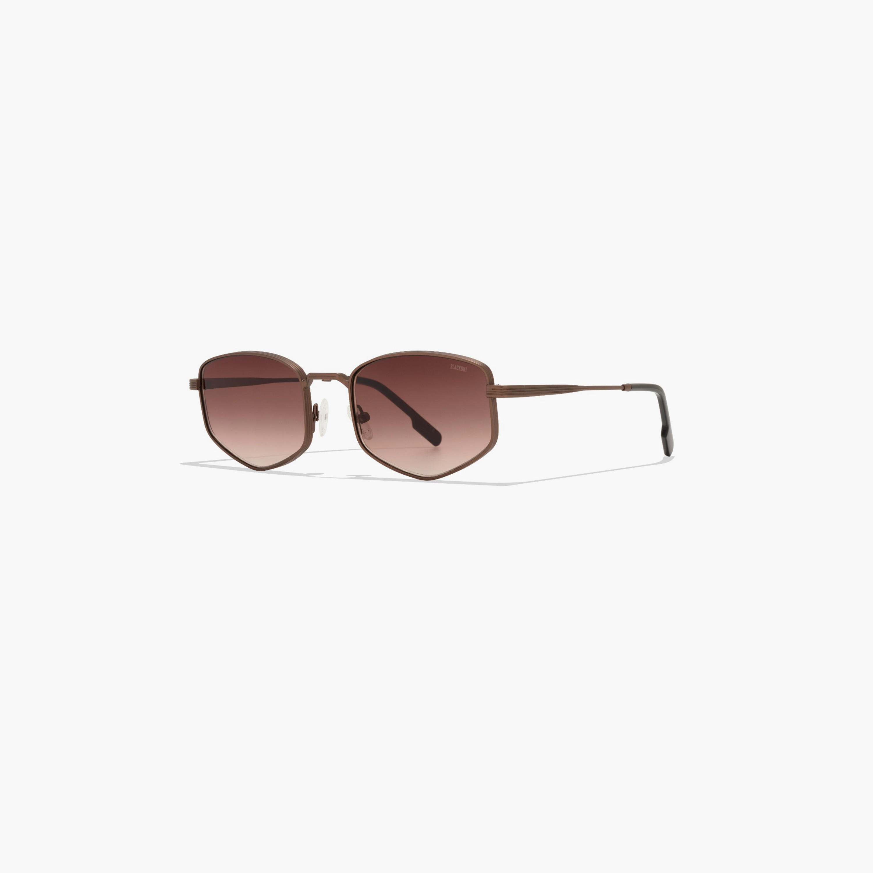 بلاك آوت- نظارة شمسية هارولد 54 مم بنية ذات إطار هندسي - BLA-000336-1804-men-sunglasses-image-3