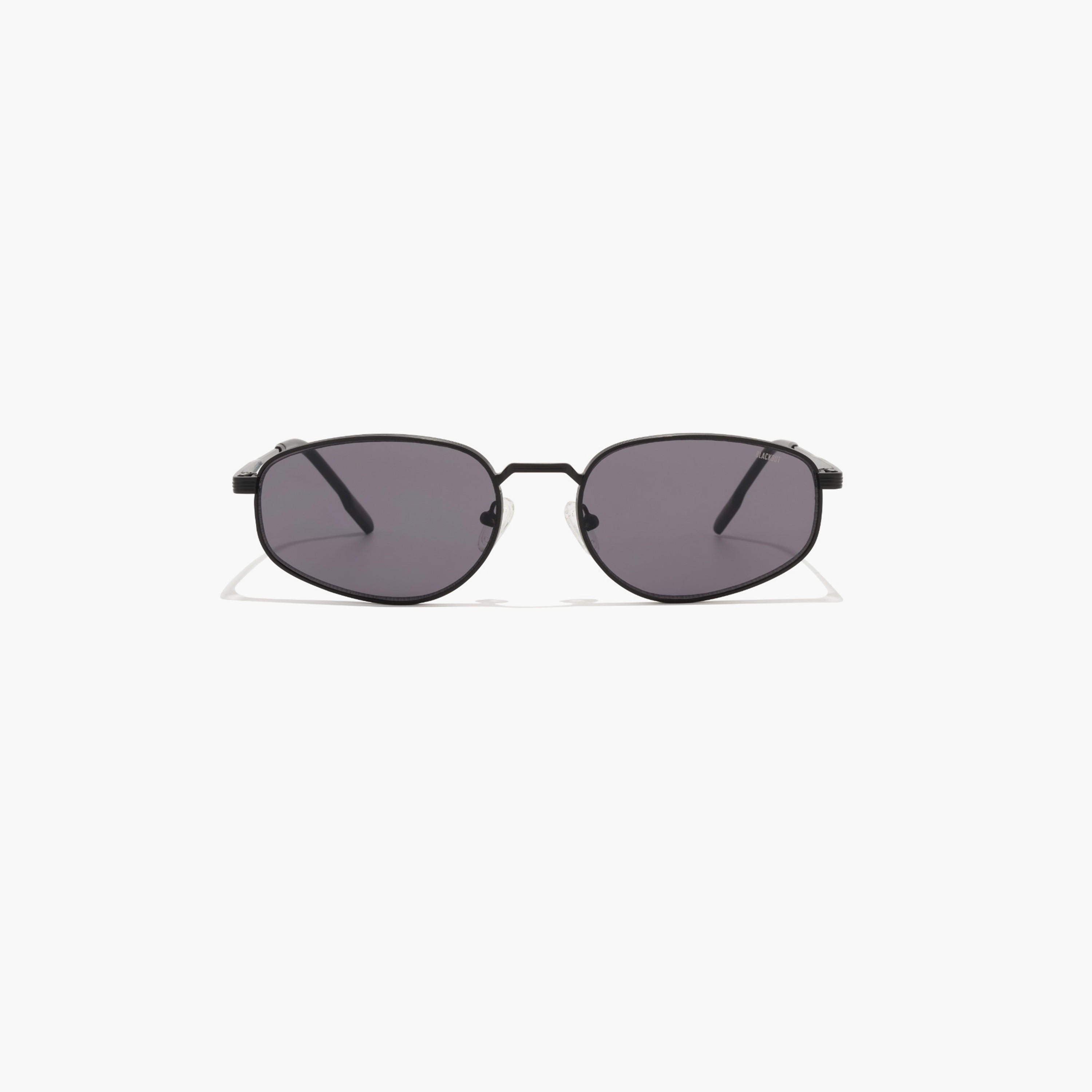 بلاك آوت- نظارة شمسية إدغار 57 مم رمادية ذات إطار هندسي - BLA-000337-0107-men-sunglasses-image-1