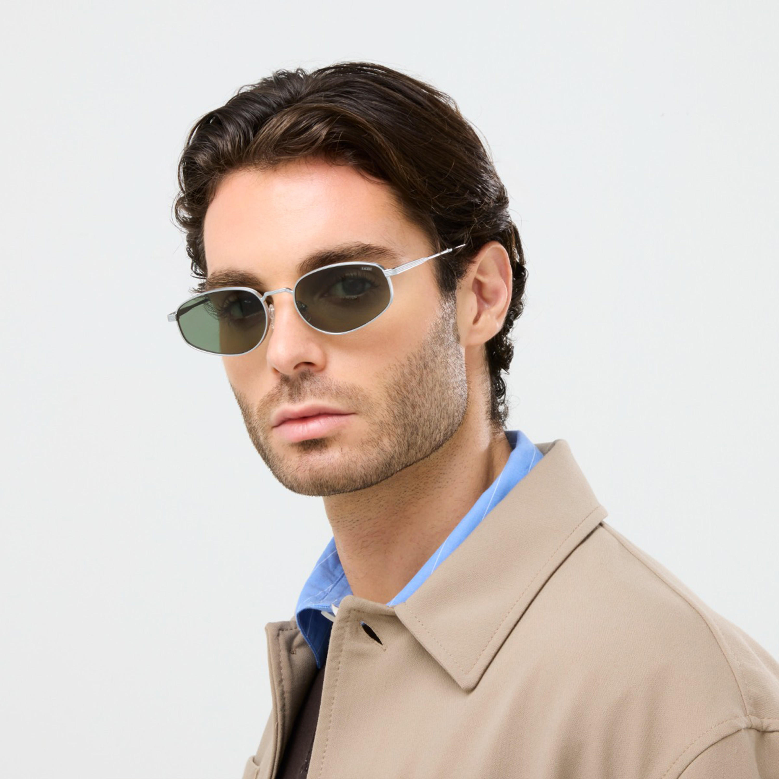 بلاك آوت- نظارة شمسية إدغار 57 مم خضراء ذات إطار هندسي - BLA-000337-1206-men-sunglasses-image-5