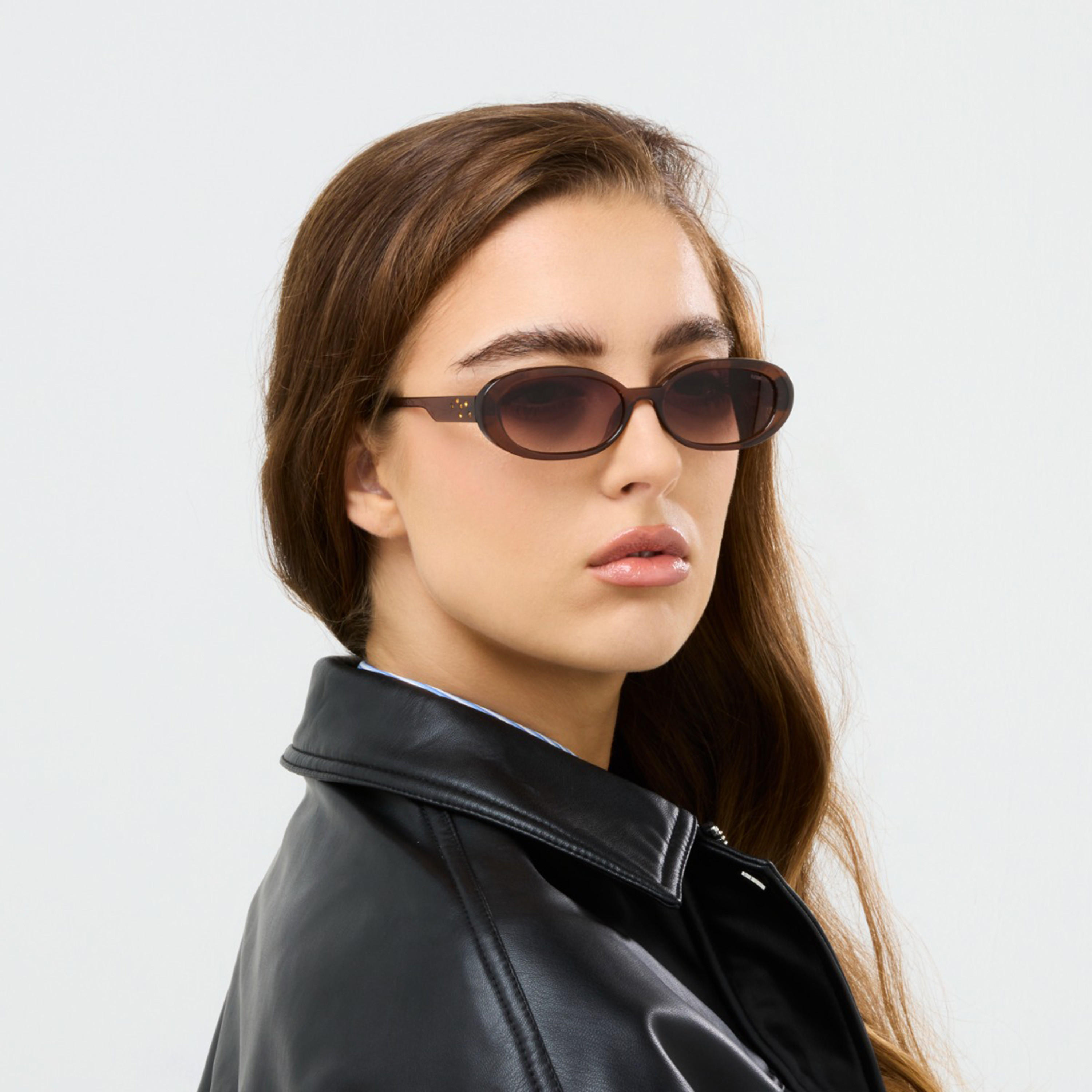 بلاك آوت- نظارة شمسية دوريس بيضاوية بنية مقاس 53 مم - BLA-000340-0404-women-sunglasses-image-6