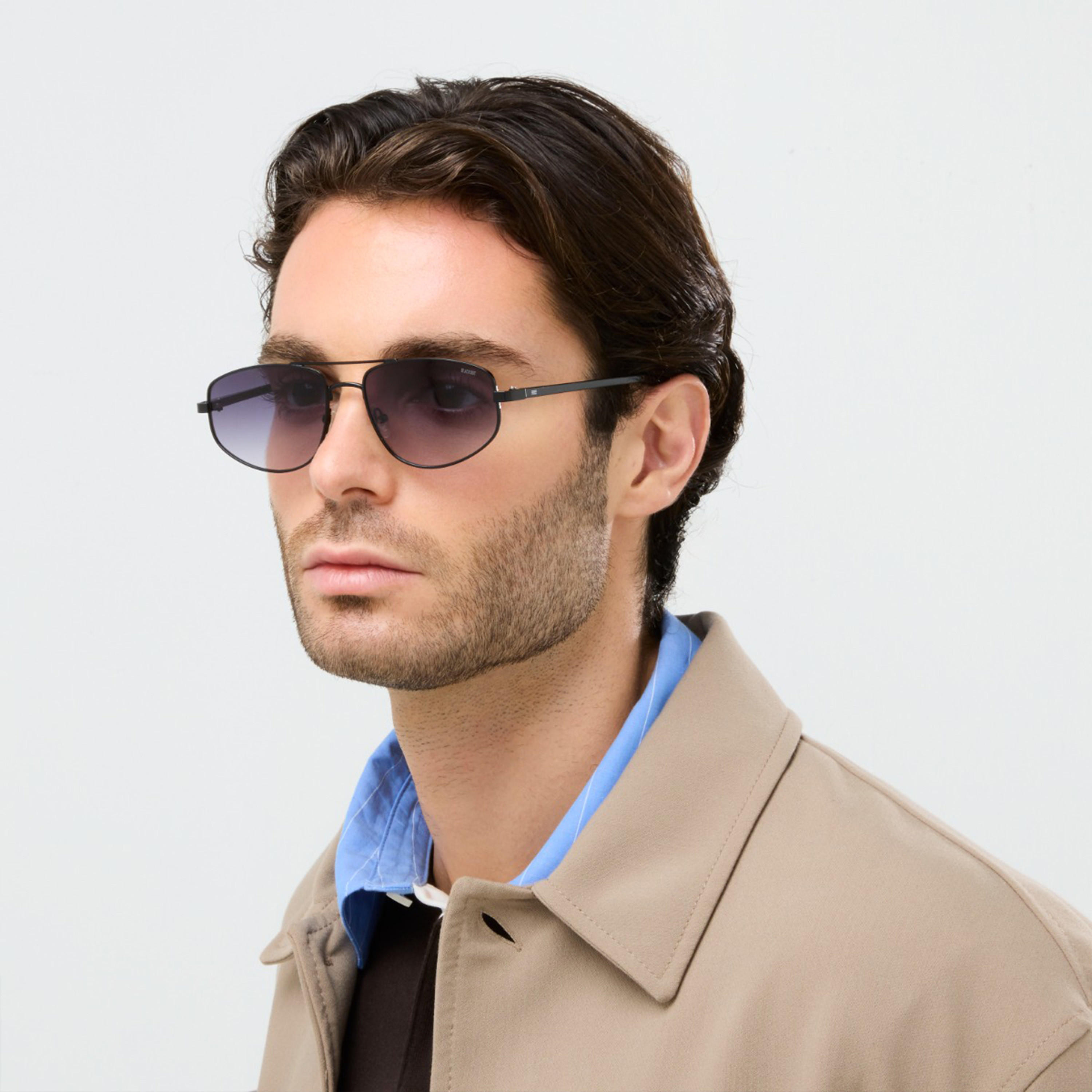 بلاك آوت- نظارة شمسية لي أفياتور رمادية مقاس 57 مم - BLA-000342-0107-men-sunglasses-image-5