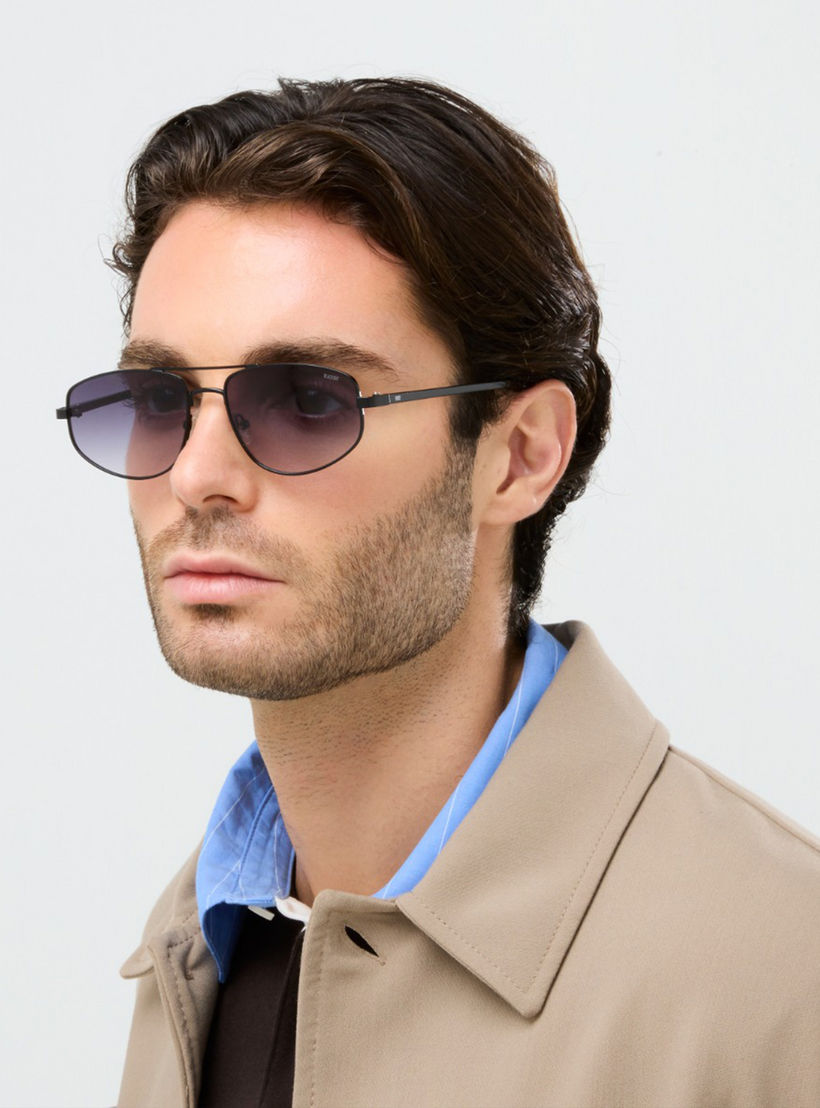 بلاك آوت- نظارة شمسية لي أفياتور رمادية مقاس 57 مم - BLA-000342-0107-men-sunglasses-image-5