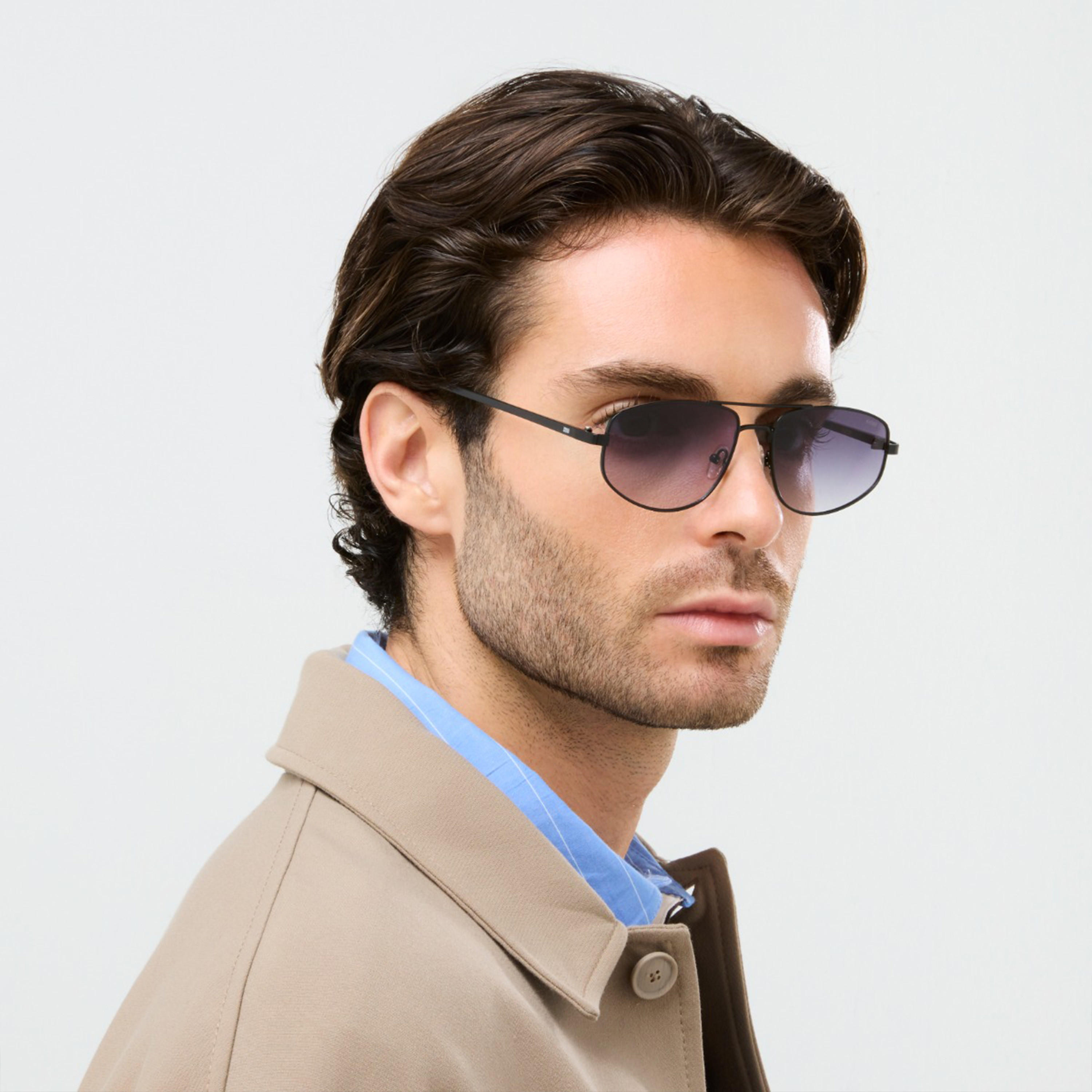 بلاك آوت- نظارة شمسية لي أفياتور رمادية مقاس 57 مم - BLA-000342-0107-men-sunglasses-image-6
