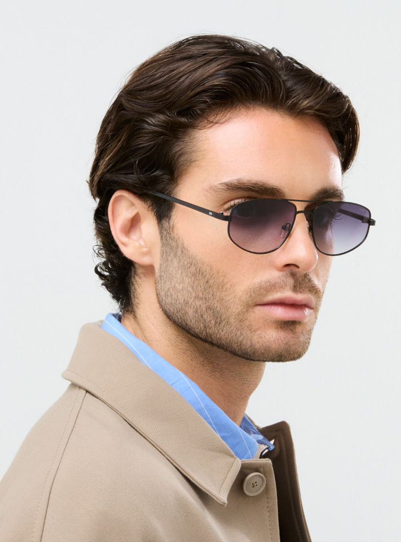 بلاك آوت- نظارة شمسية لي أفياتور رمادية مقاس 57 مم - BLA-000342-0107-men-sunglasses-image-6