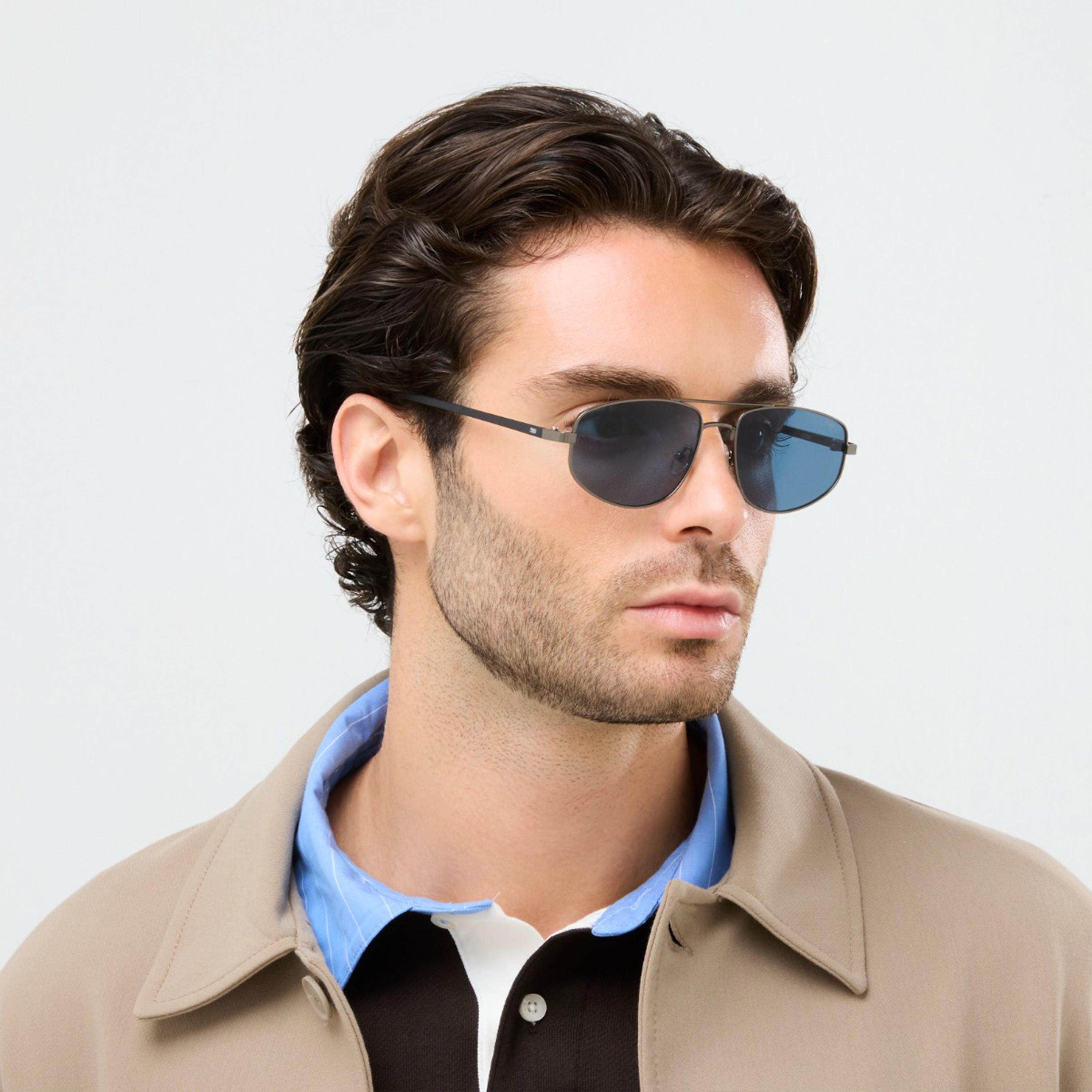 بلاك آوت- نظارة شمسية لي أفياتور زرقاء مقاس 57 مم - BLA-000342-0702-men-sunglasses-image-6