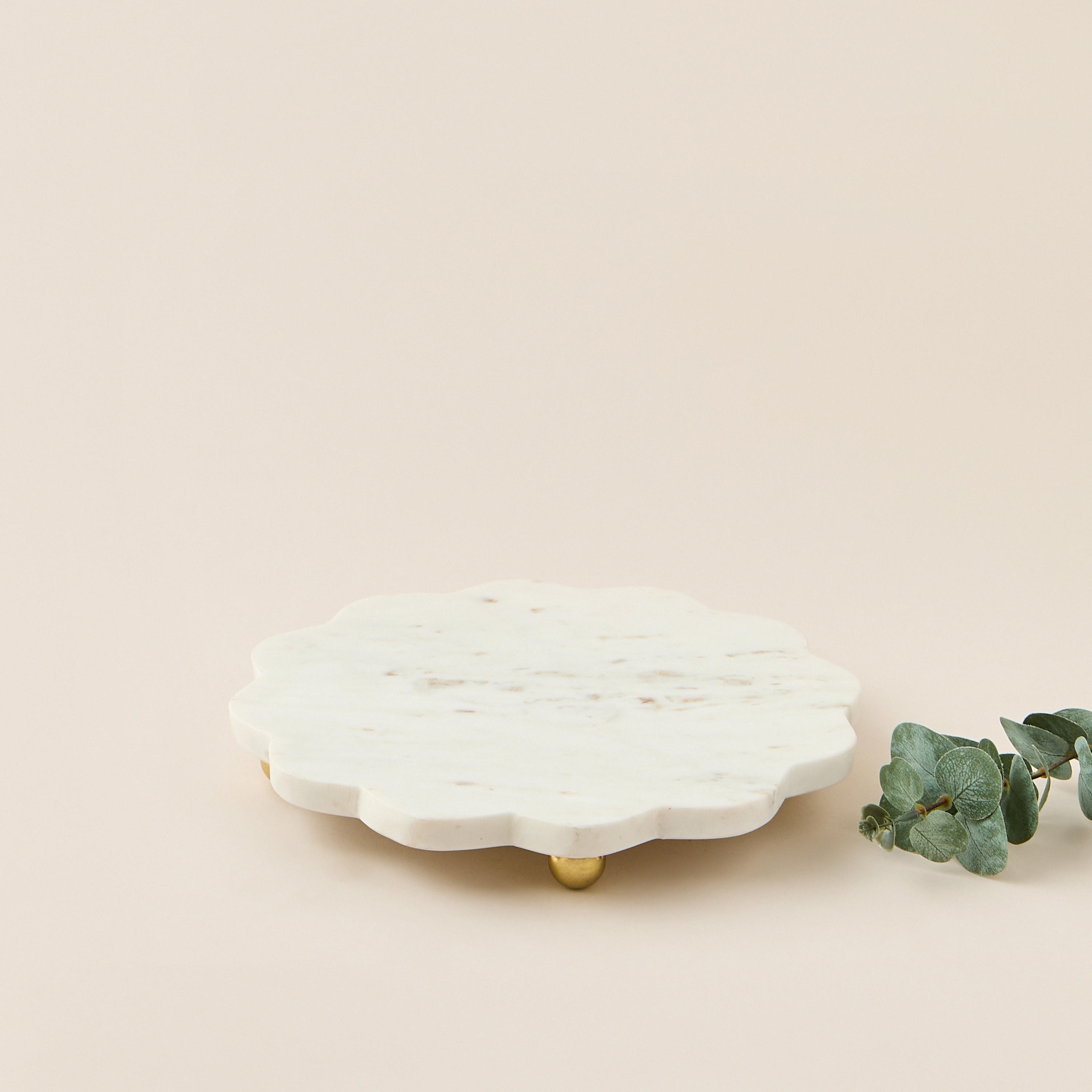 Decorative Marble Platter - 31x31 cms-household-dining-serveware-servingplatters-image-1