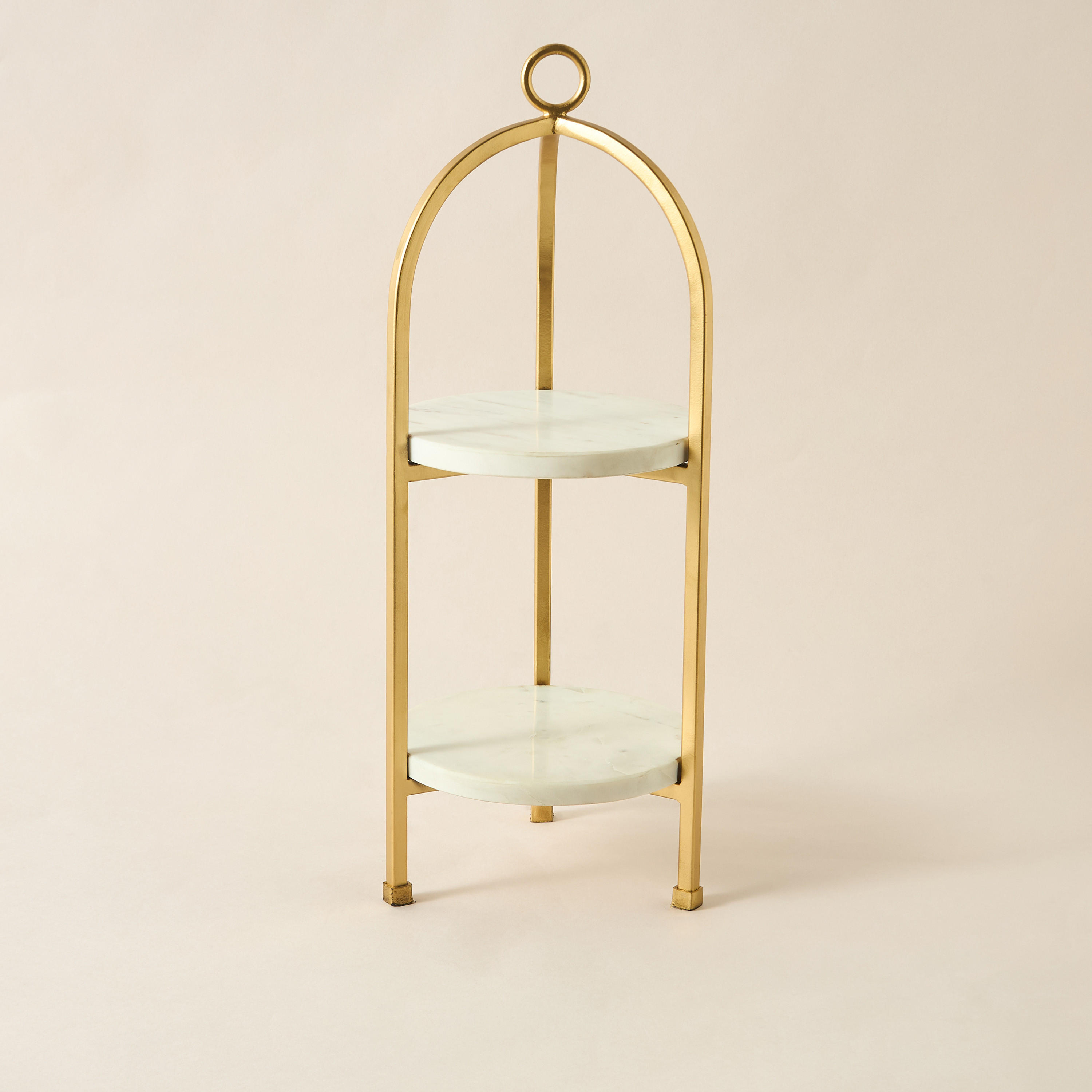 Marble 2-Tier Cake Stand - 19x19x47 cms-household-dining-serveware-cakestands-image-2
