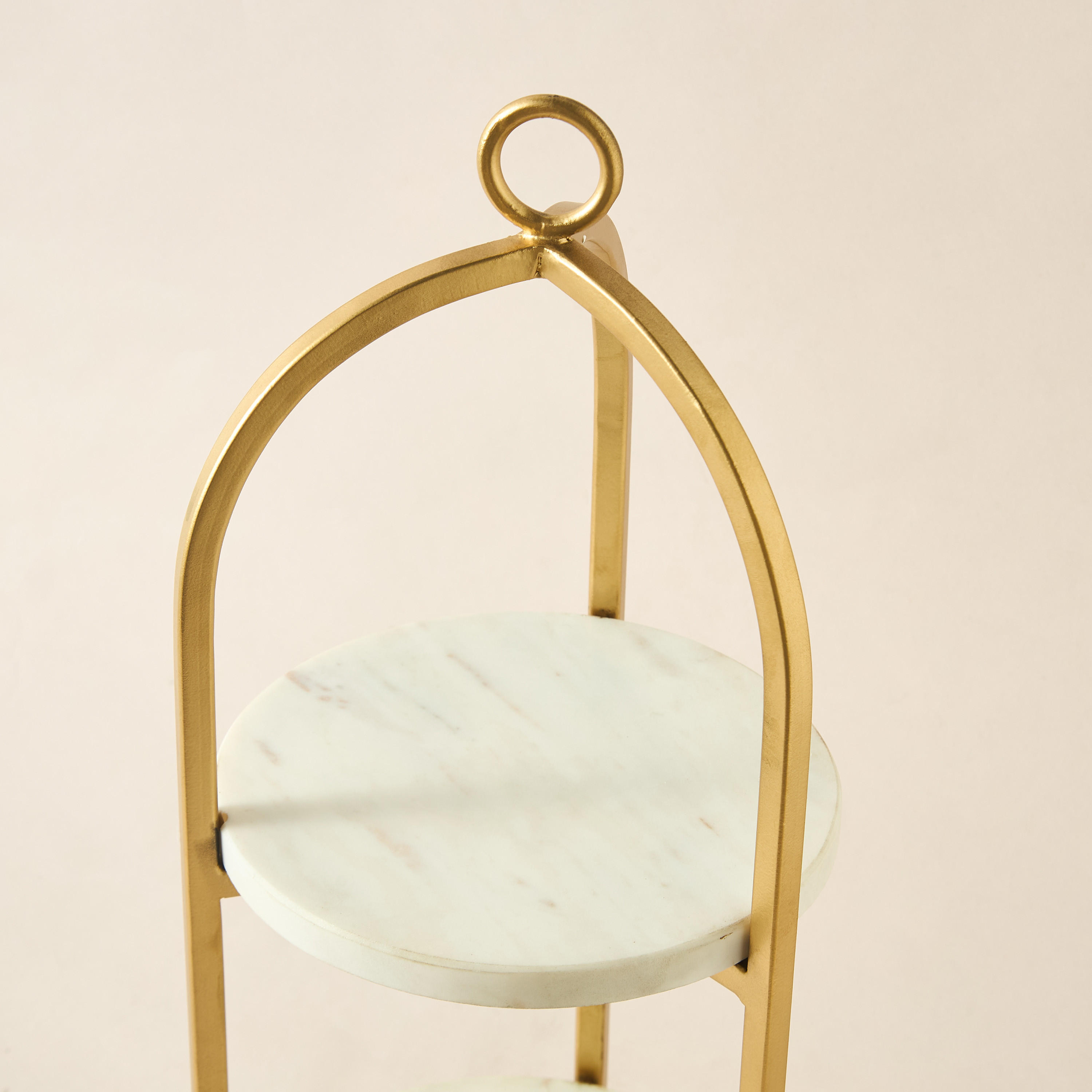 Marble 2-Tier Cake Stand - 19x19x47 cms-household-dining-serveware-cakestands-image-3