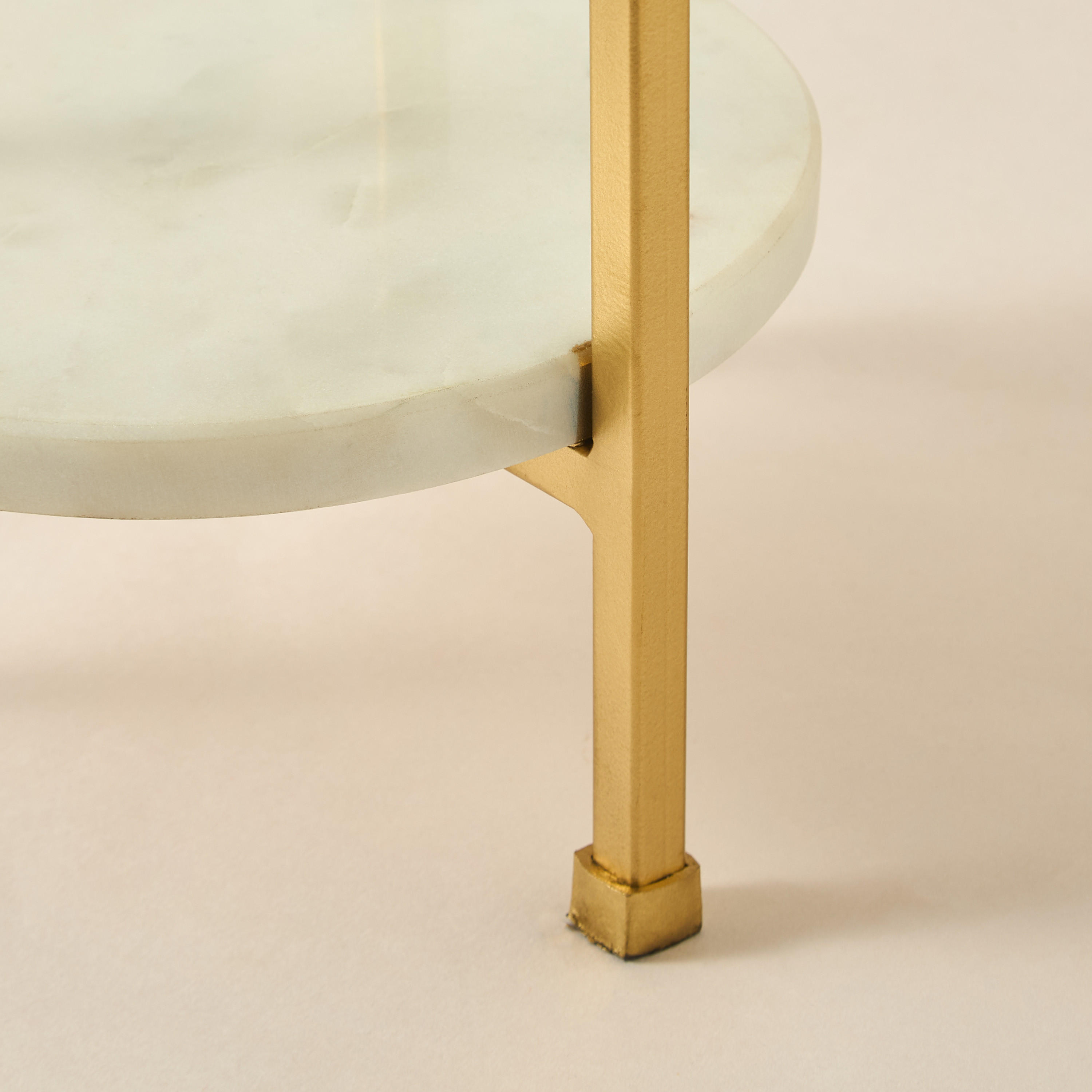 Marble 2-Tier Cake Stand - 19x19x47 cms-household-dining-serveware-cakestands-image-4