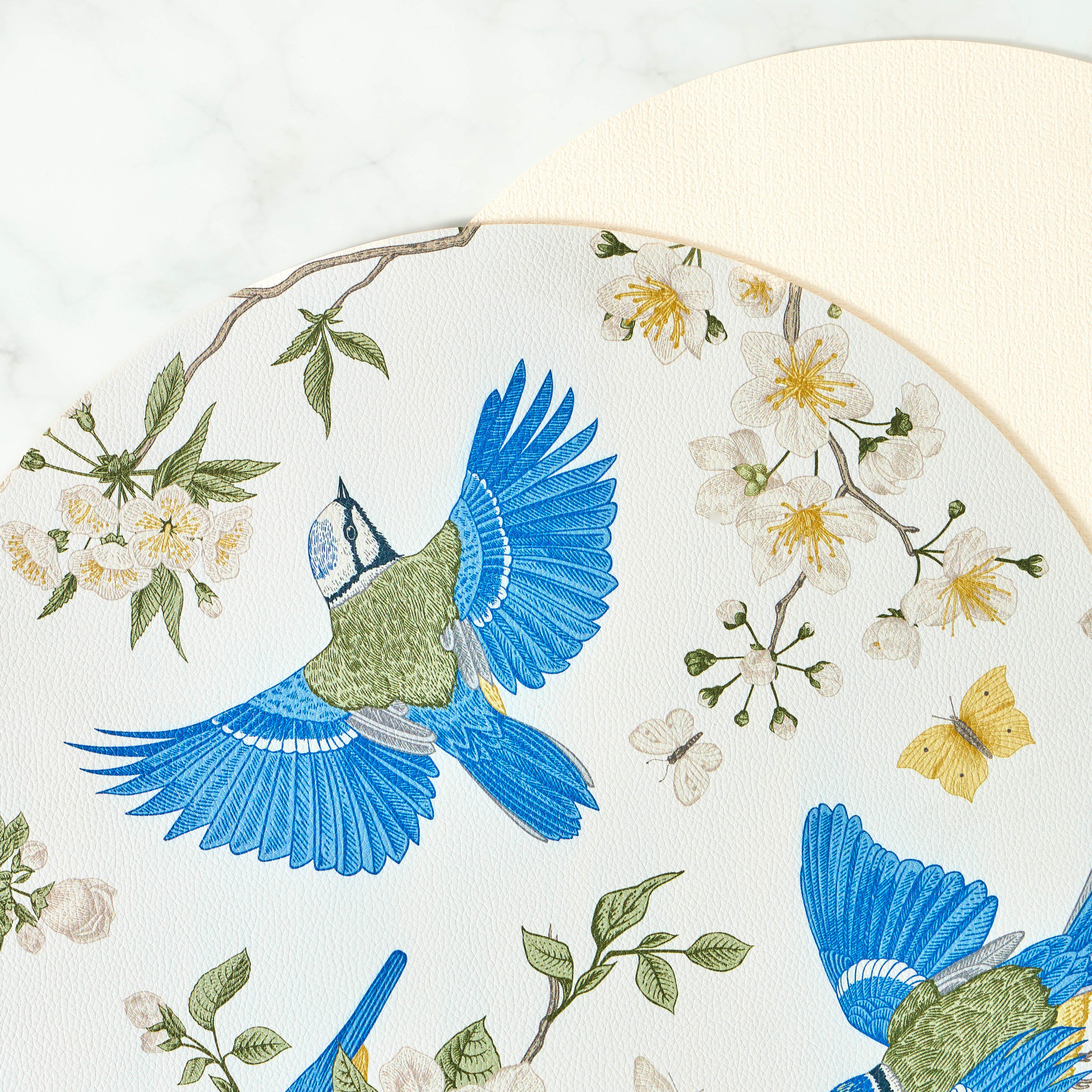 Bird Print 2-Piece Placemat Set - 38 cms-household-dining-tablelinen-placemats-image-6