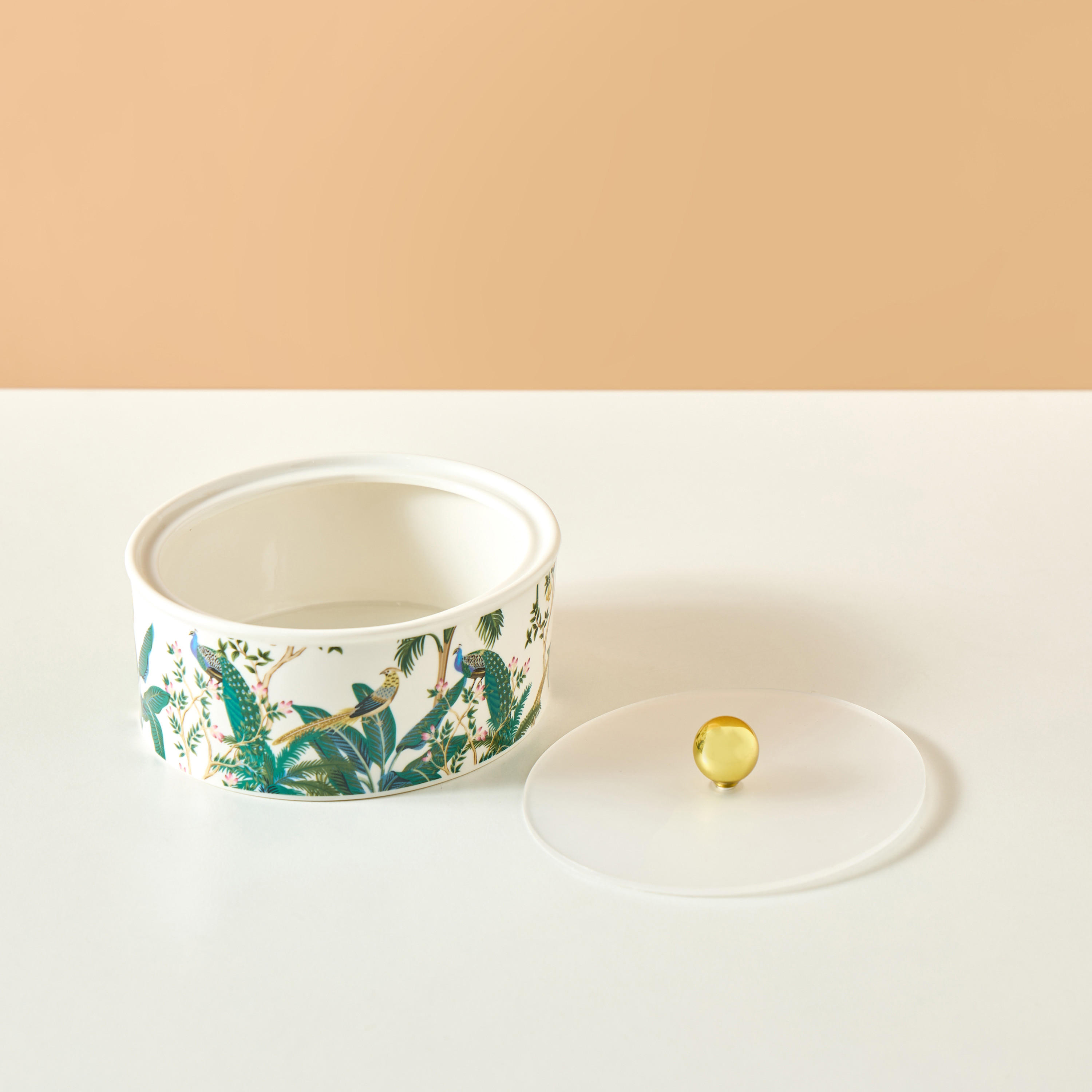 Peacock Date Bowl with Cover-household-dining-dinnerware-bowls-image-4