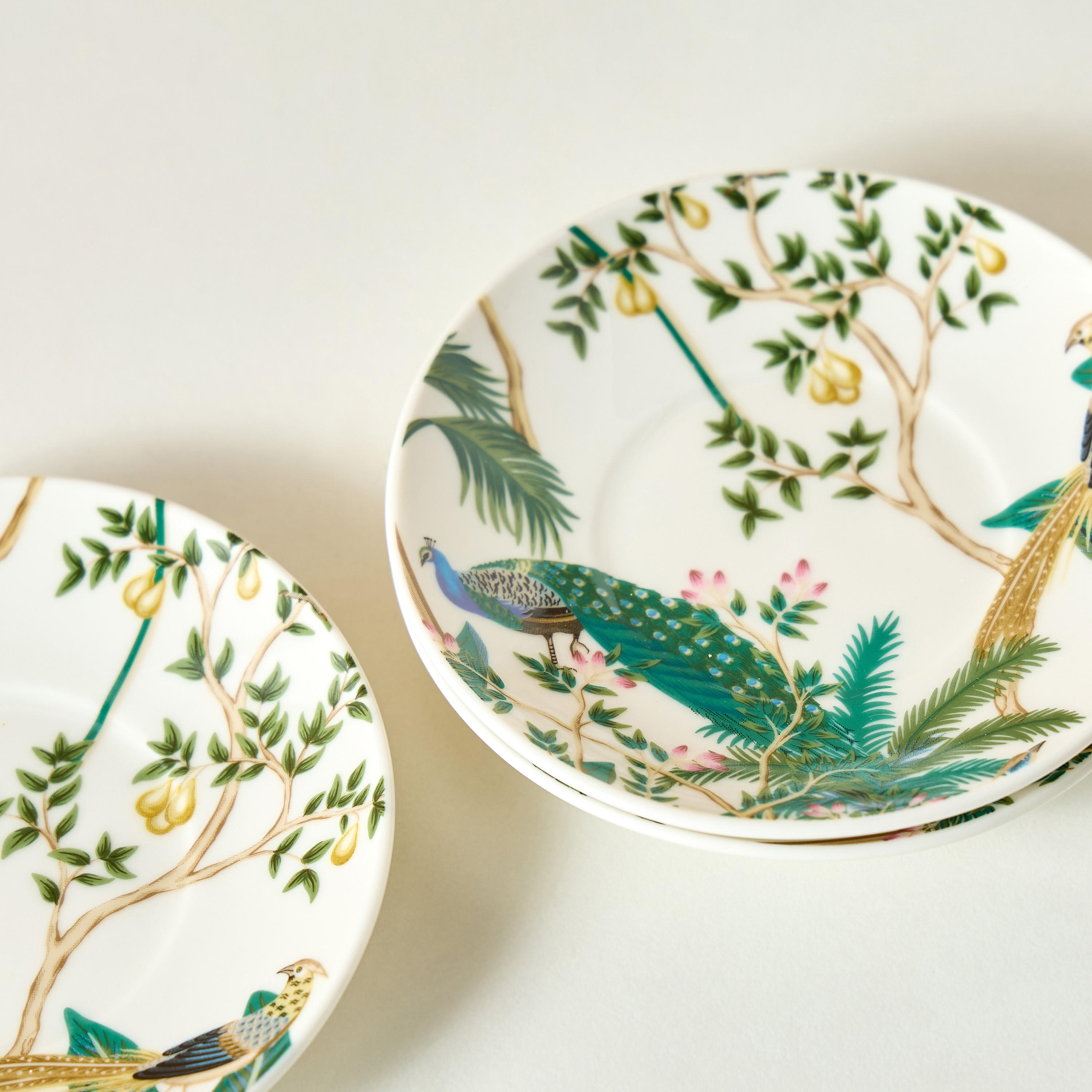 Peacock 12-Piece New Bone China Cup and Saucer Set - 70 ml-household-dining-teaandcoffee-teaandcoffeesets-image-4