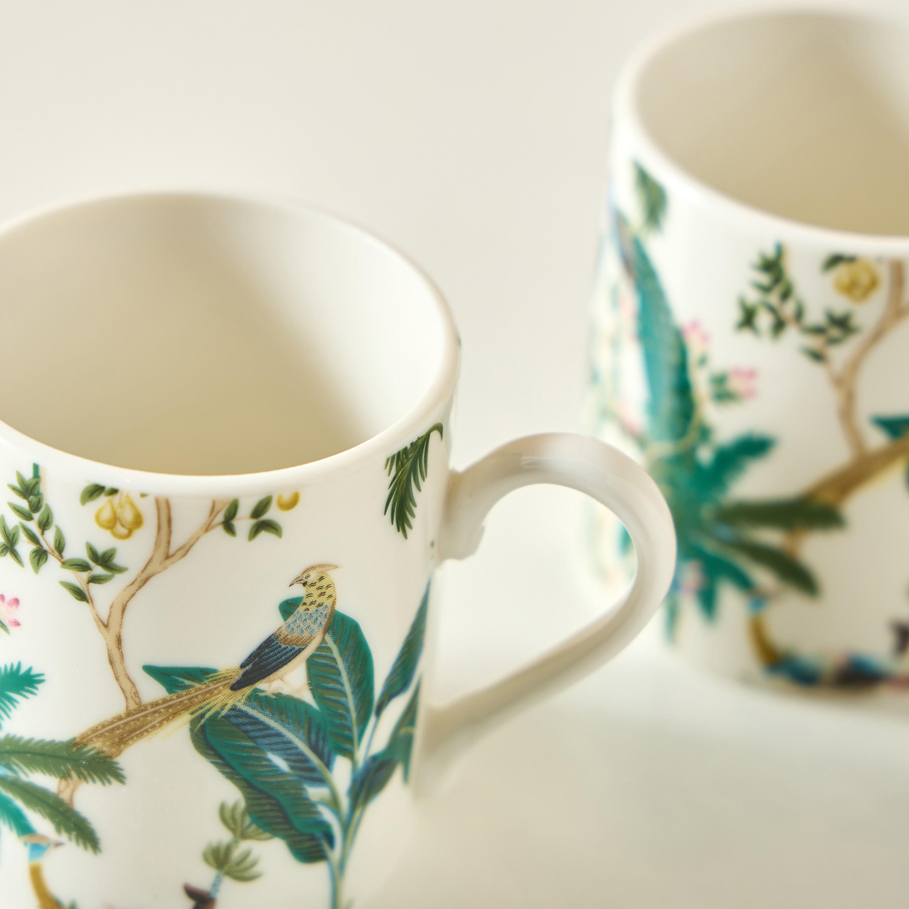 Peacock 12-Piece New Bone China Cup and Saucer Set - 70 ml-household-dining-teaandcoffee-teaandcoffeesets-image-5