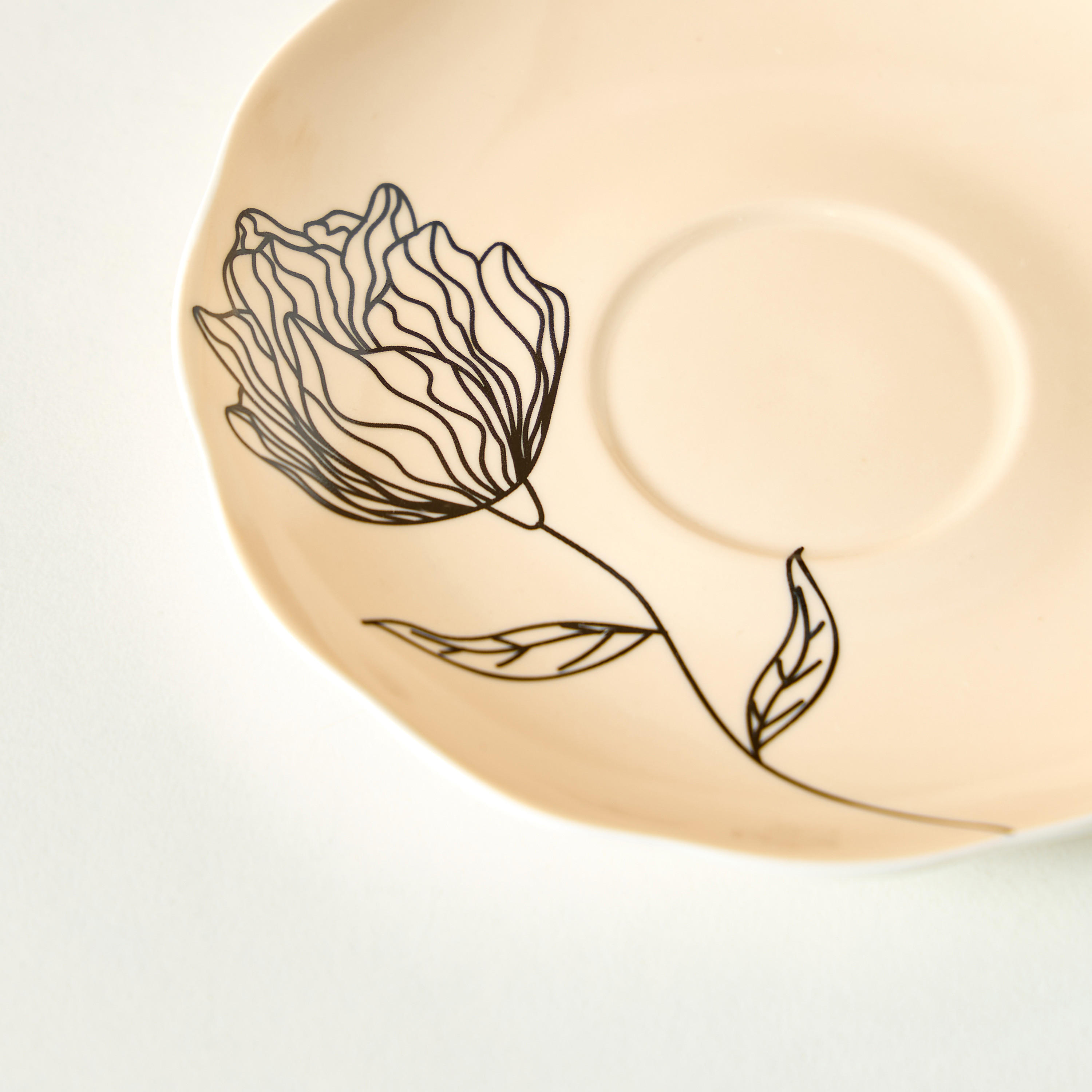 Floral Print 4-Piece Cup and Saucer Set-household-dining-teaandcoffee-teaandcoffeesets-image-5