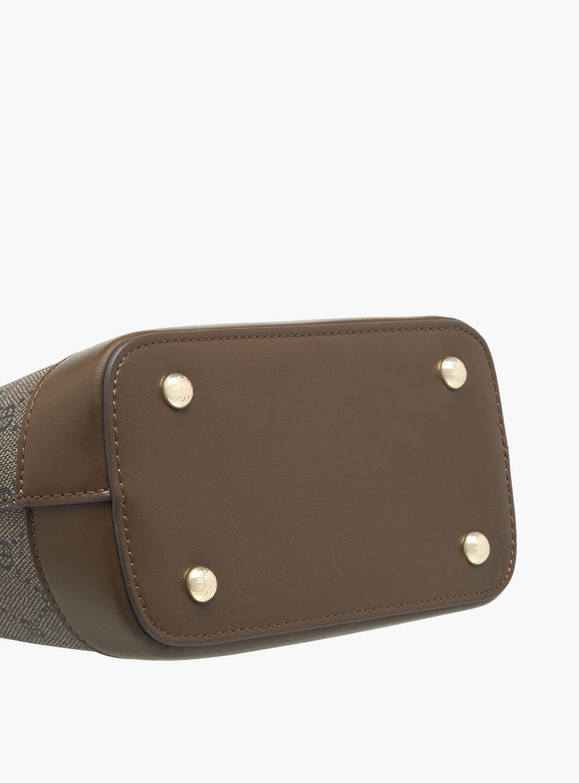 شنطة هوبو بطبعات مونوجرام مع حزام قابل للتعديل ومحفظة من كريسبيلا-women-bagsandwallets-handbags-image-9