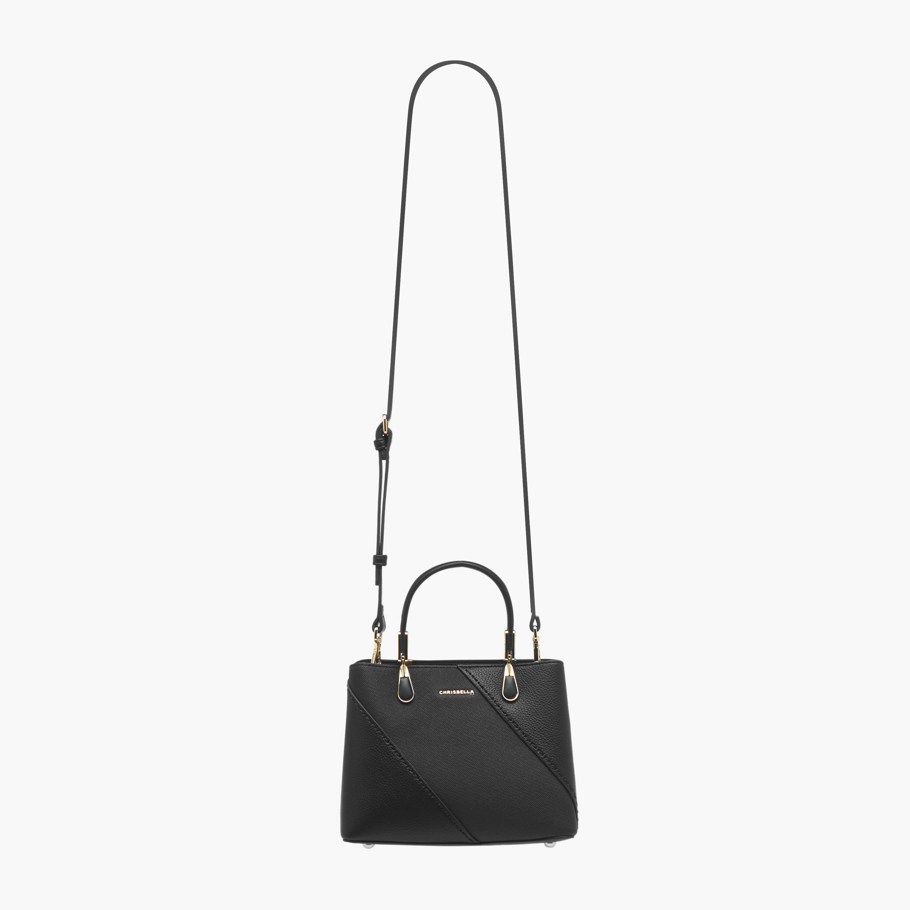 Chrisbella Textured Tote Bag with Detachable Strap and Wallet-women-bagsandwallets-handbags-image-3
