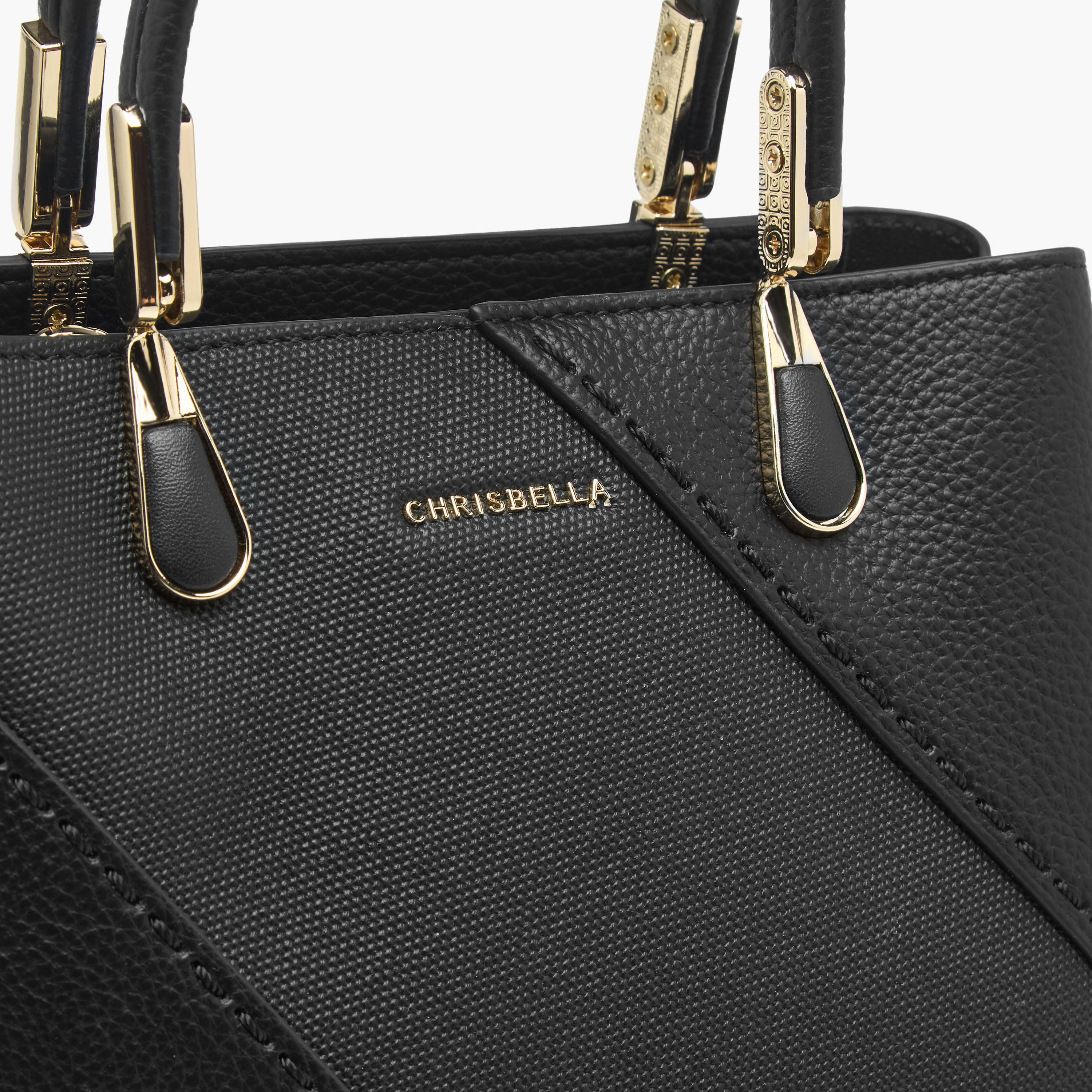 Chrisbella Textured Tote Bag with Detachable Strap and Wallet-women-bagsandwallets-handbags-image-7