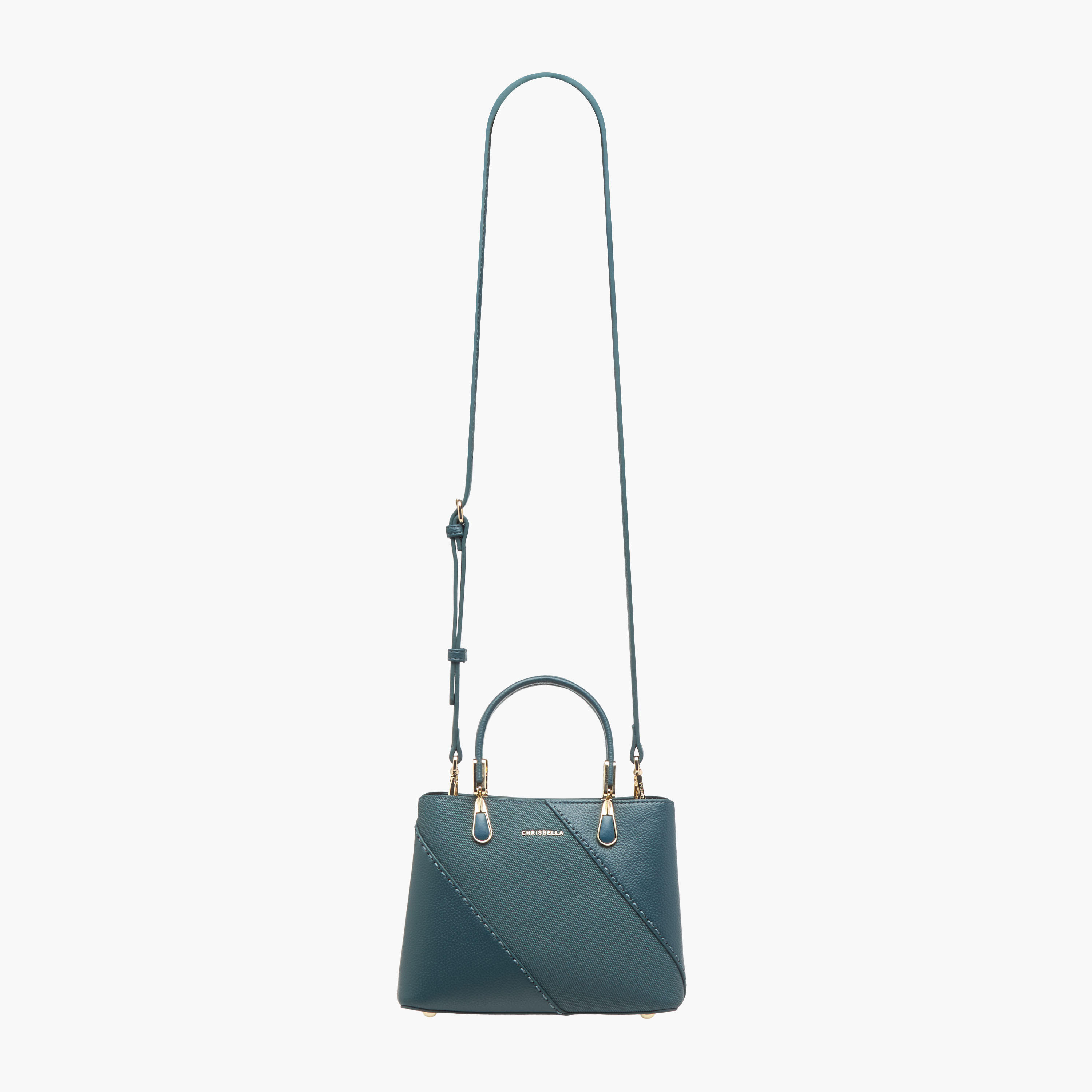 Chrisbella Textured Tote Bag with Detachable Strap and Wallet-women-bagsandwallets-handbags-image-3