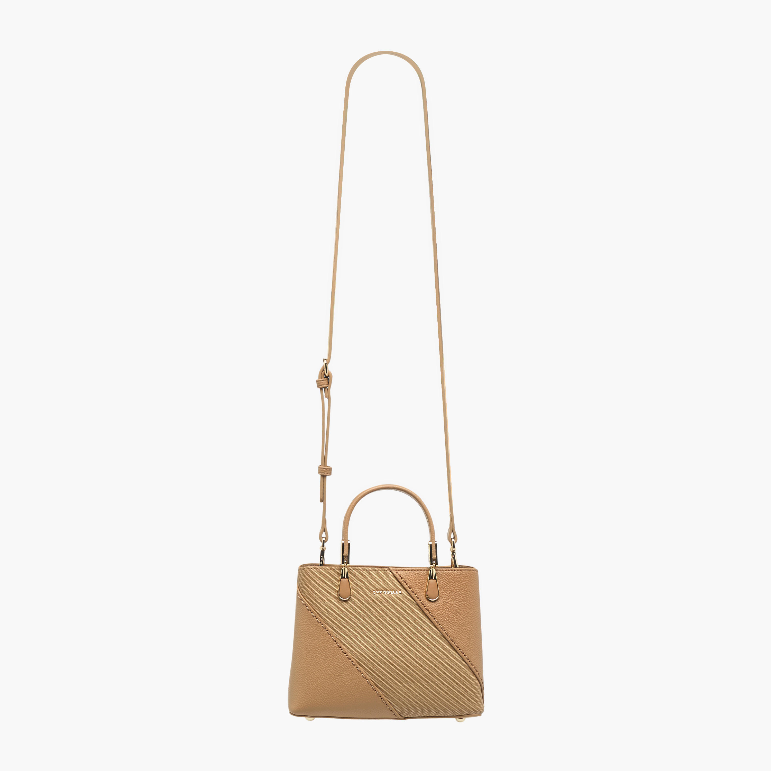 Chrisbella Textured Tote Bag with Detachable Strap and Wallet-women-bagsandwallets-handbags-image-3