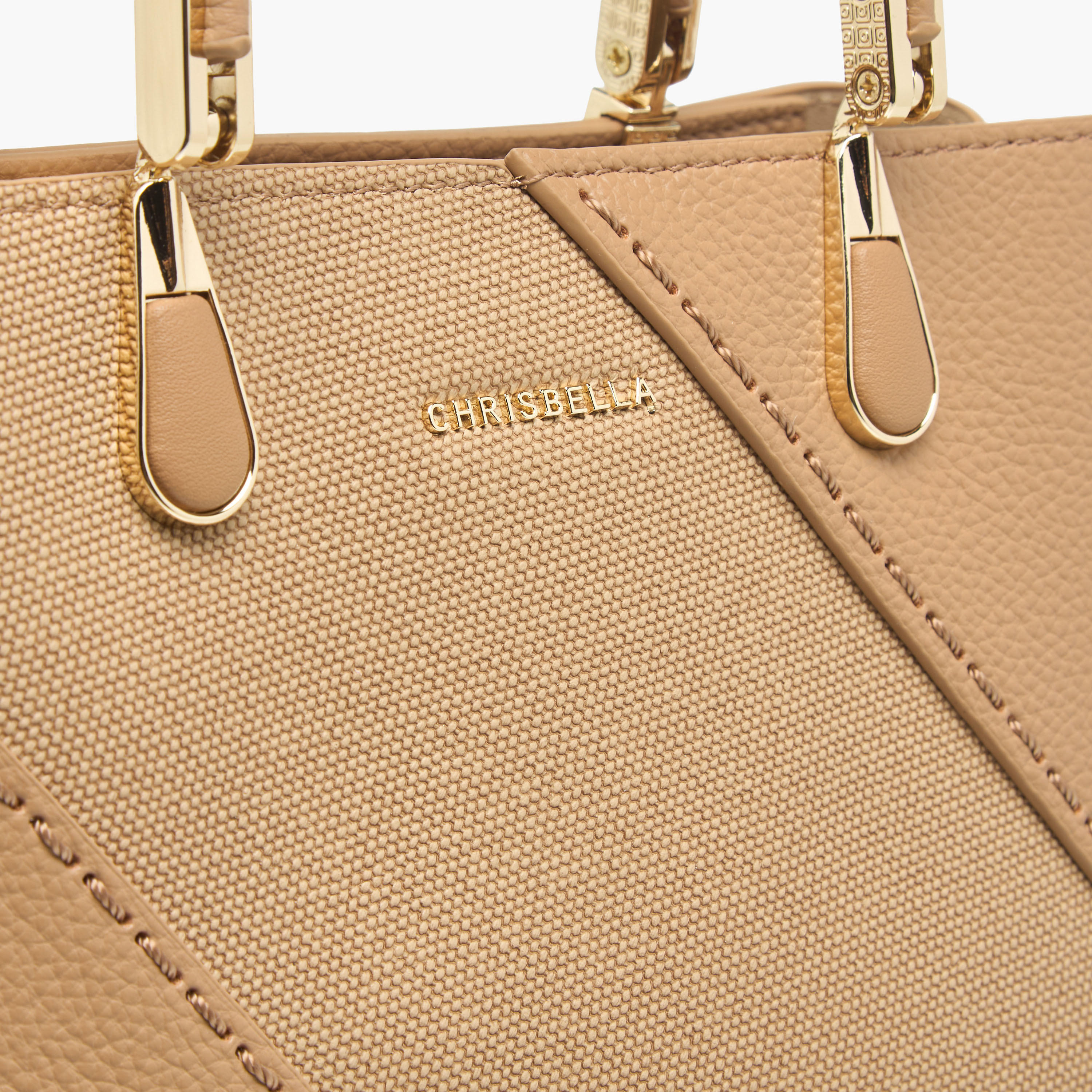 Chrisbella Textured Tote Bag with Detachable Strap and Wallet-women-bagsandwallets-handbags-image-7