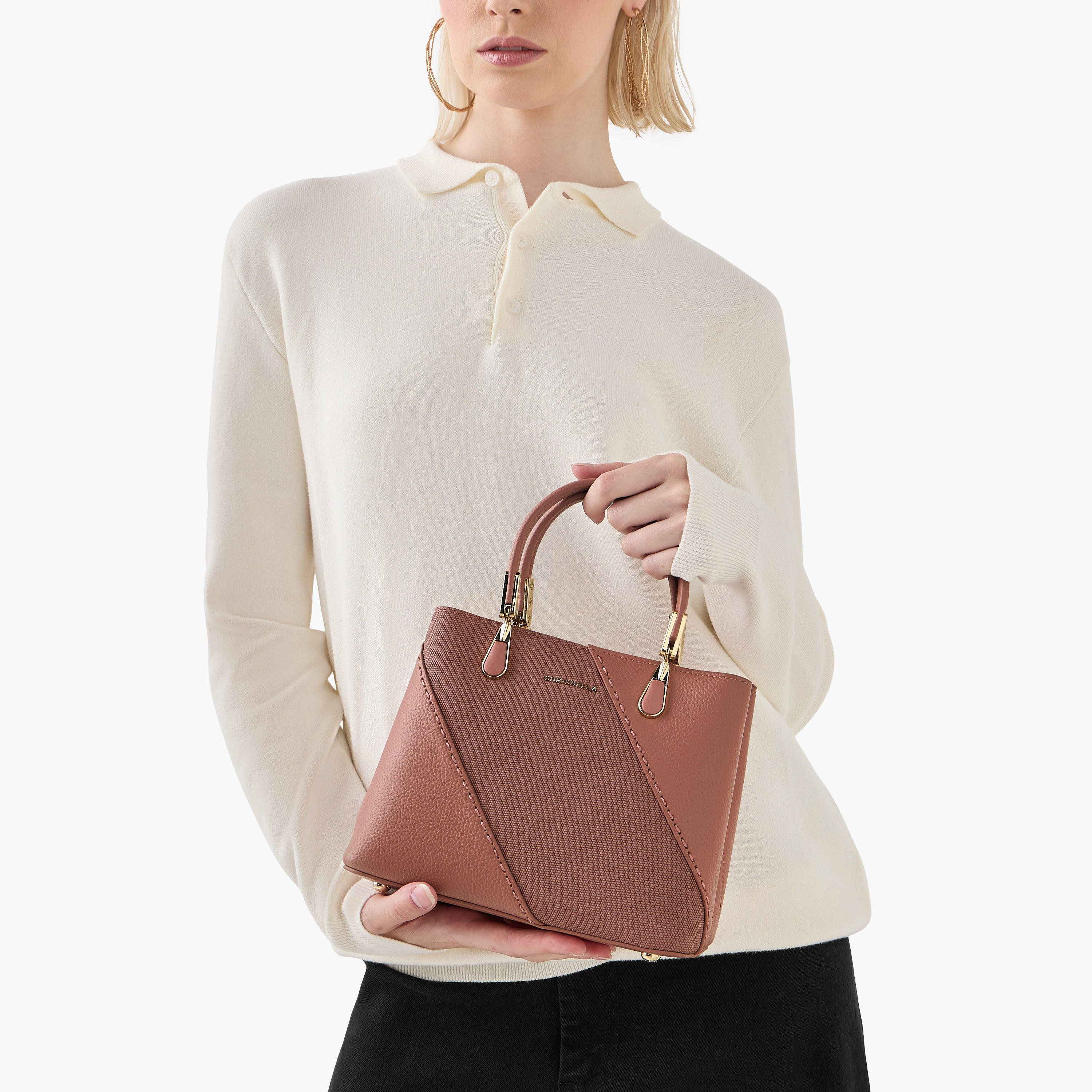 شنطة توتي بارزة الملمس بحزام قابل للفصل مع محفظة من كريسبيلا-women-bagsandwallets-handbags-image-2