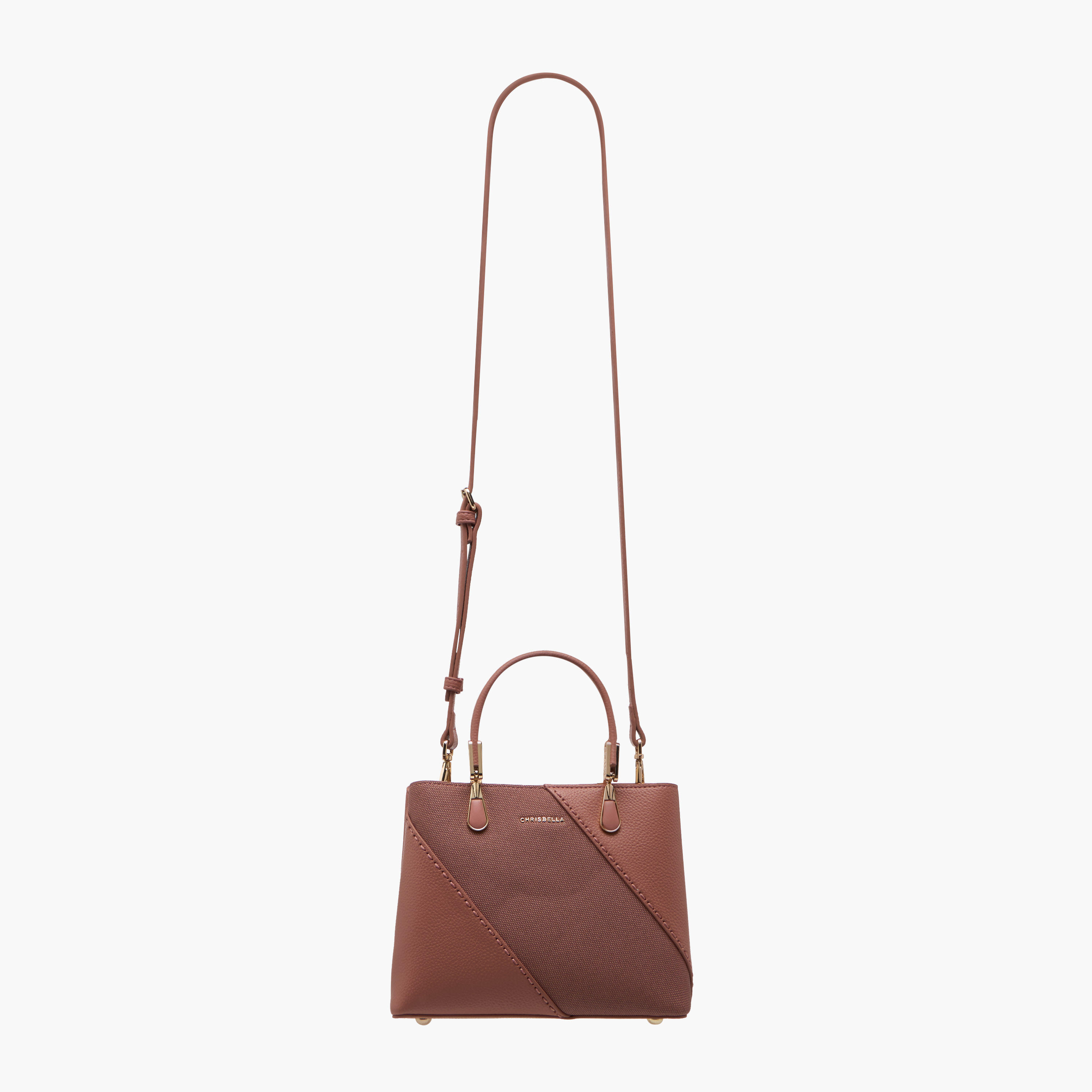 Chrisbella Textured Tote Bag with Detachable Strap and Wallet-women-bagsandwallets-handbags-image-3