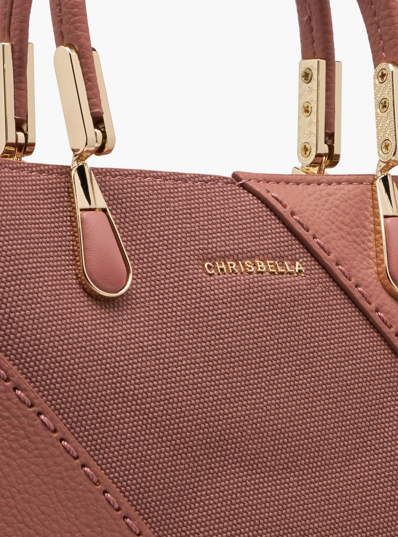 Chrisbella Textured Tote Bag with Detachable Strap and Wallet-women-bagsandwallets-handbags-image-6