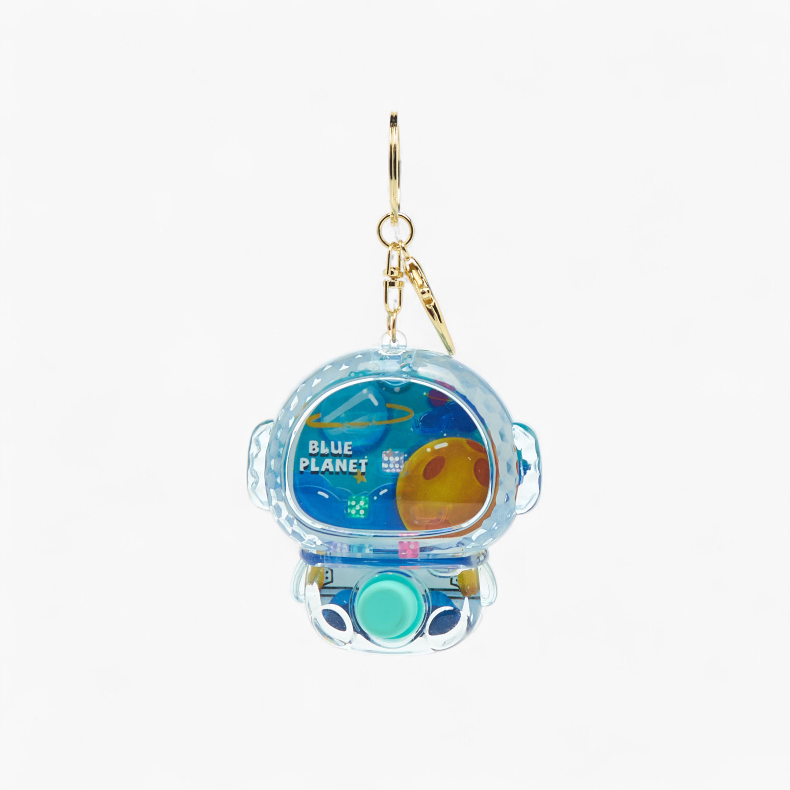 Astronaut Shaker Charm Keyring with Lobster Hook-girls-accessories-keyringsandbagcharms-image-1