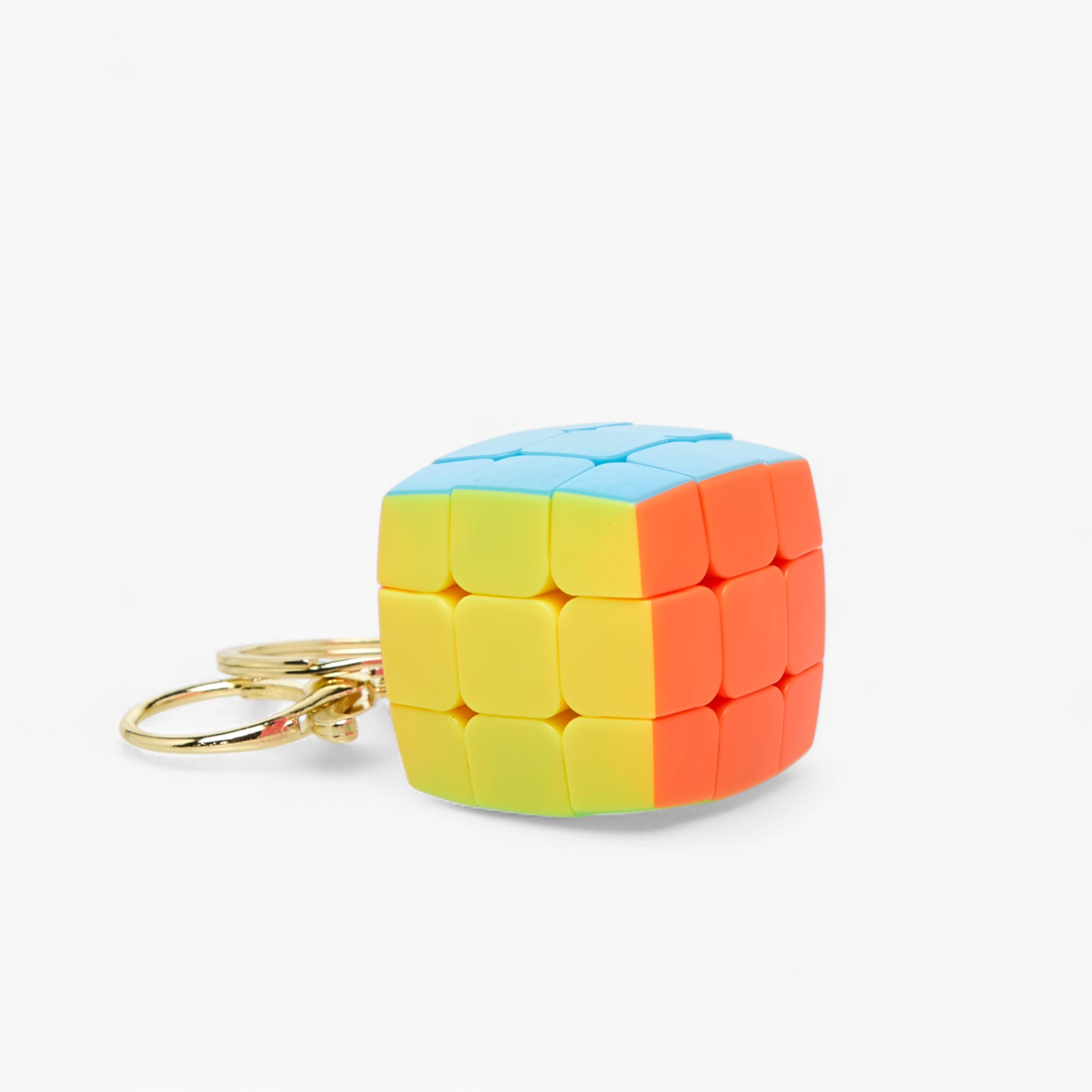 Miniature Puzzle Cube Charm Keyring with Lobster Hook-girls-accessories-keyringsandbagcharms-image-3