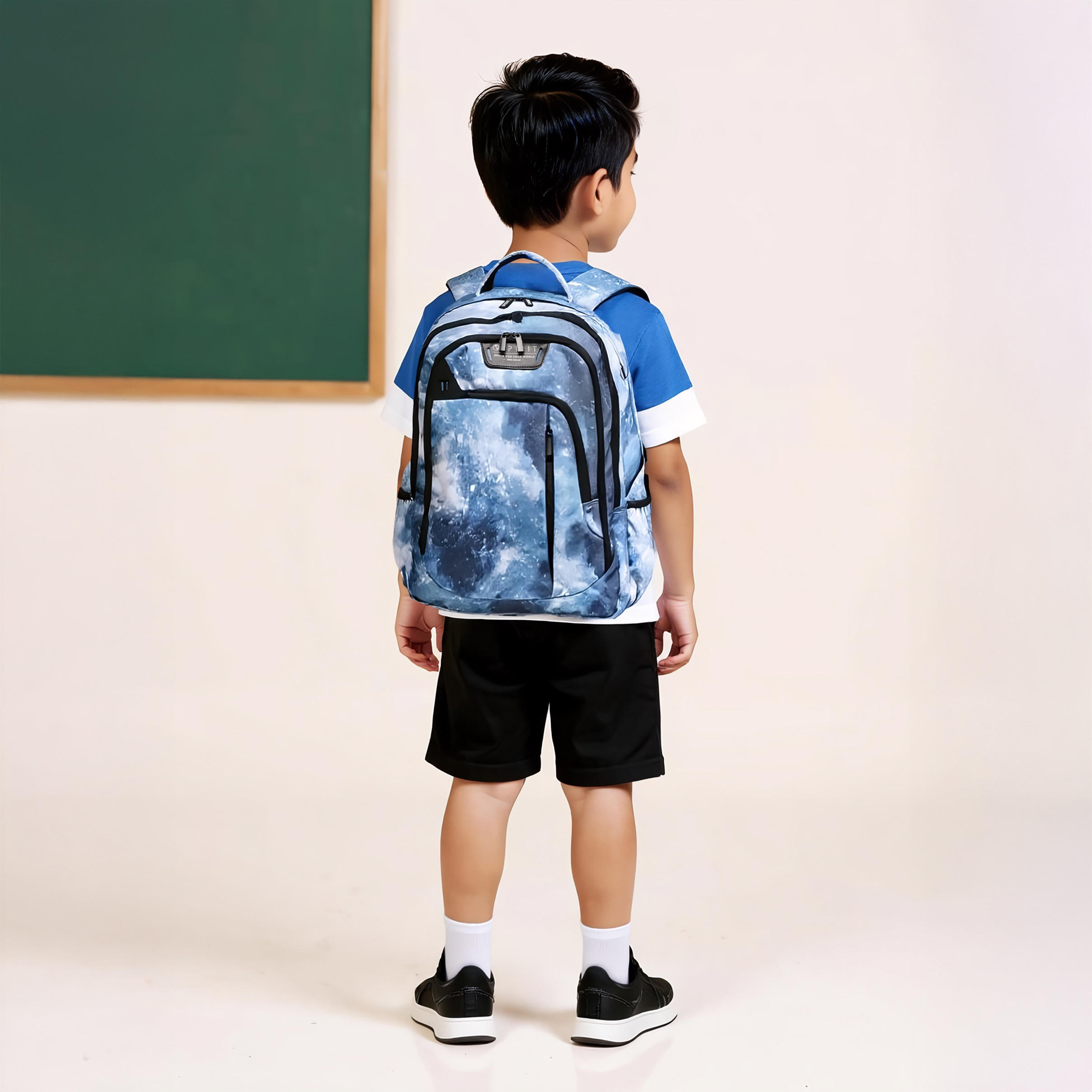 Spirit Galaxy Print 18.5 inch Backpack with Adjustable Shoulder Straps - 47x33x15 cms-school-bagsandbackpacks-backpacks-image-3