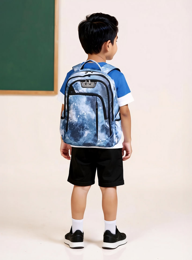 Spirit Galaxy Print 18.5 inch Backpack with Adjustable Shoulder Straps - 47x33x15 cms-school-bagsandbackpacks-backpacks-image-3