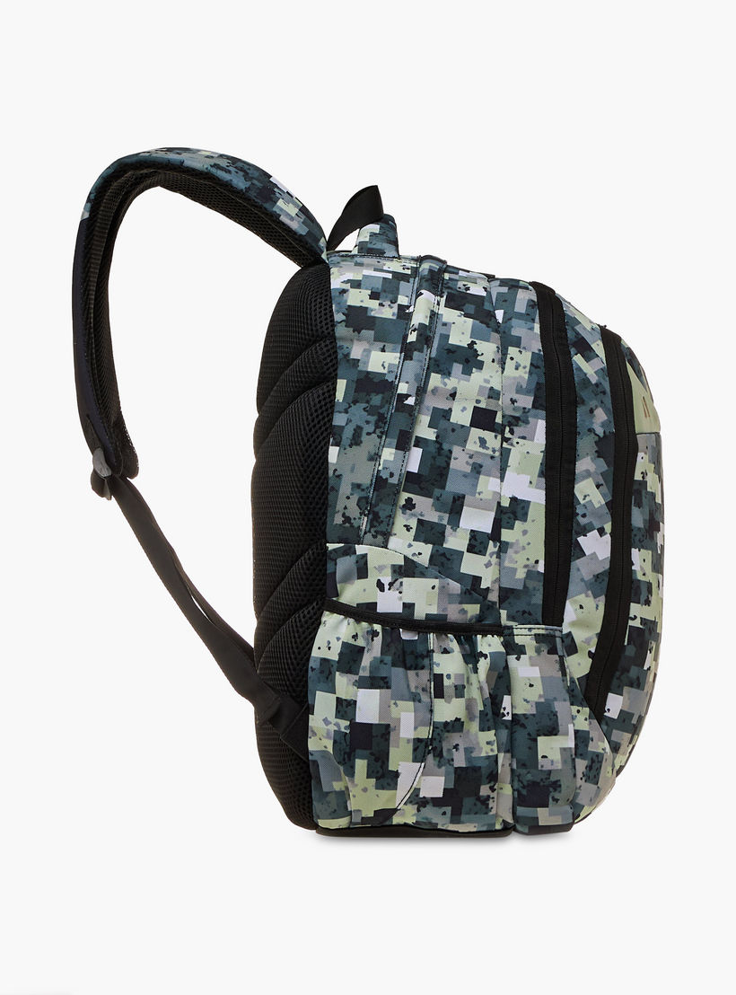 Spirit Pixel Print 18.5-inch Backpack with Adjustable Straps and Zip Closure - 47x33x15 cms-school-bagsandbackpacks-backpacks-image-5