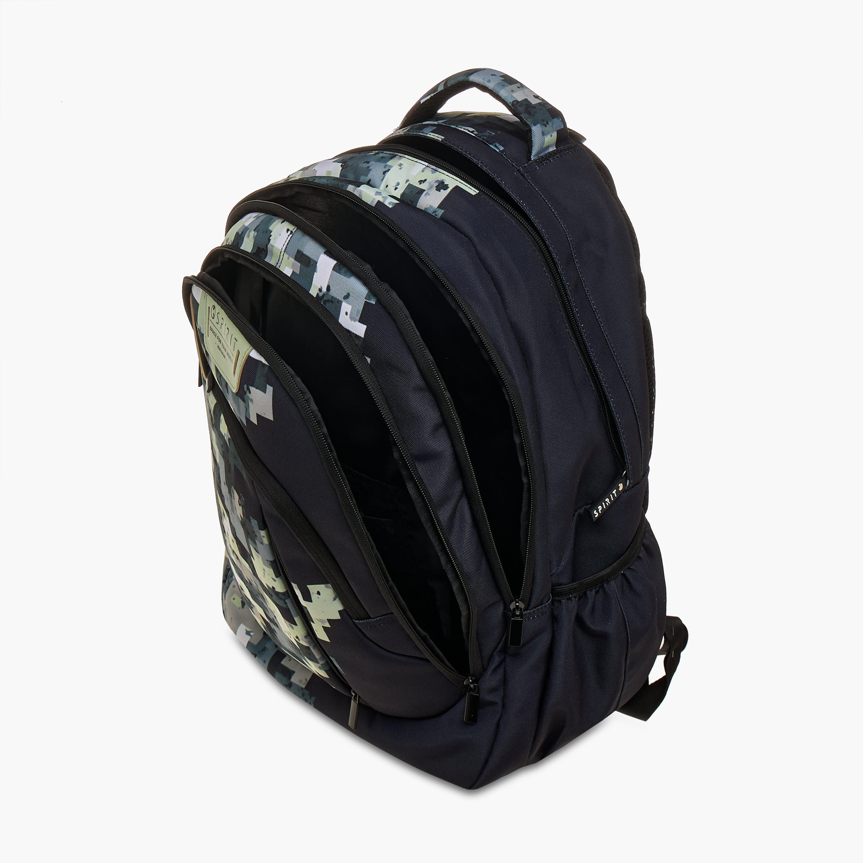 Spirit Pixel Print 18.5-inch Backpack with Adjustable Straps and Zip Closure - 47x33x15 cms-school-bagsandbackpacks-backpacks-image-11