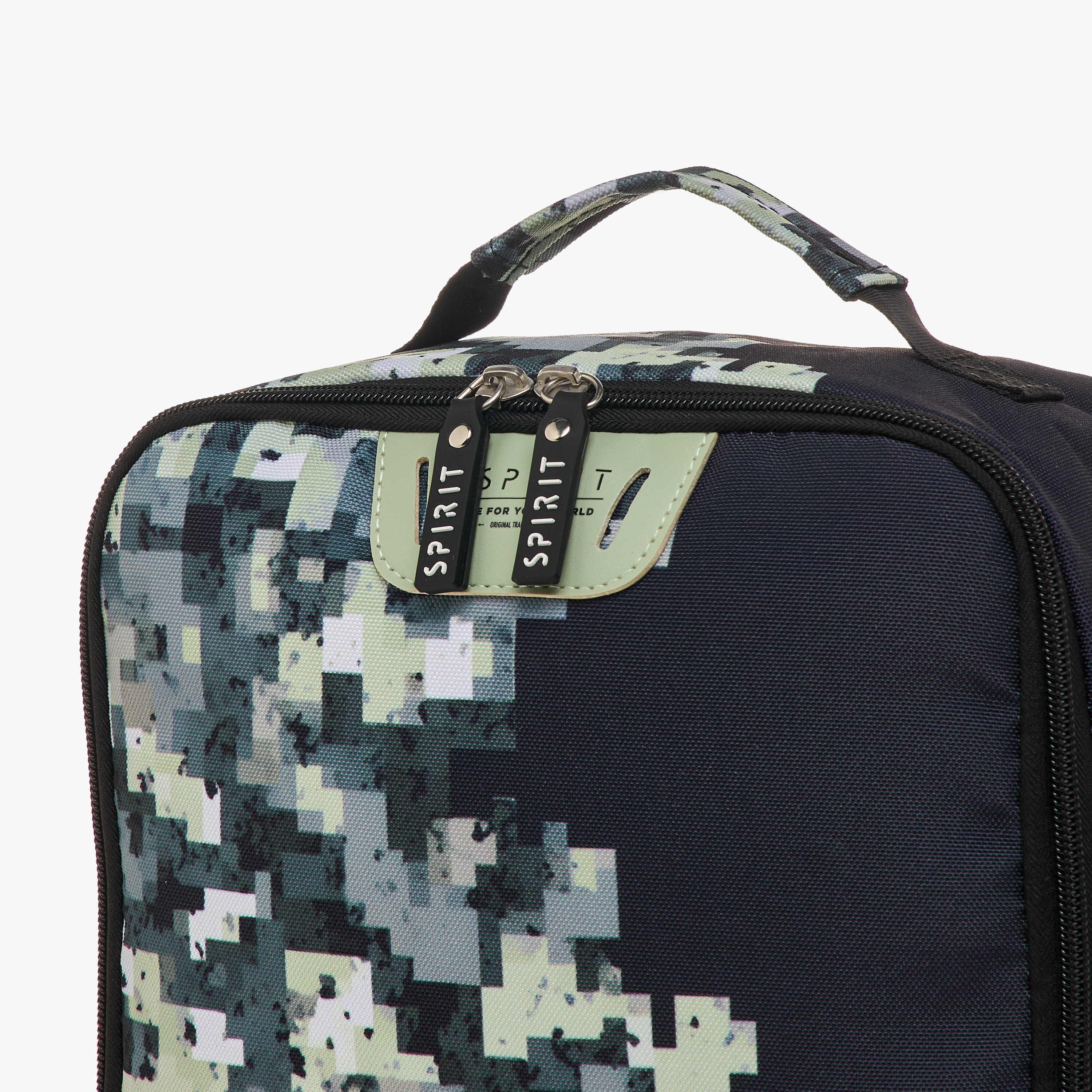 Spirit Pixel Print Lunch Bag with Adjustable Strap and Zip Closure-school-lunchessentials-lunchbags-image-5