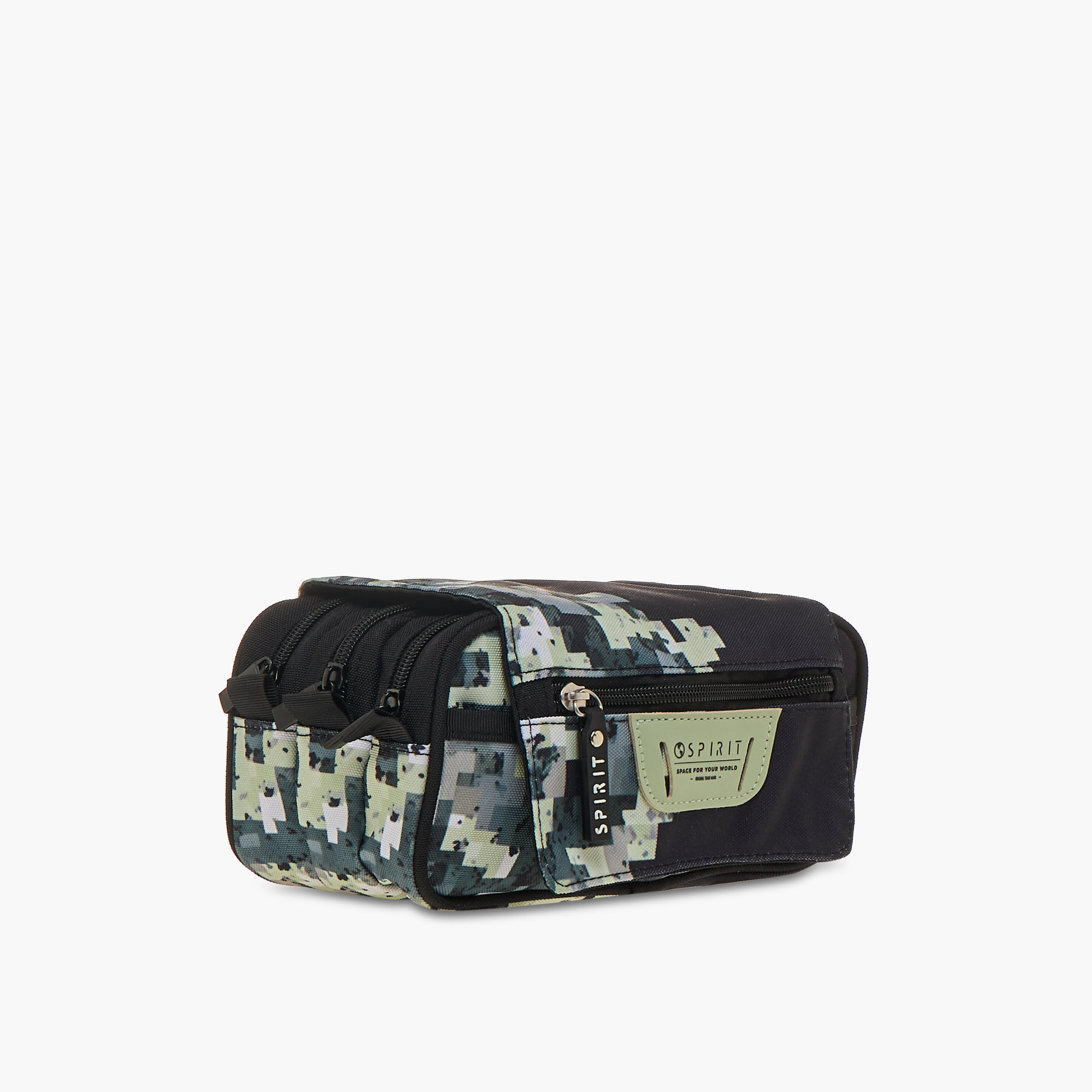 Spirit Pixel Print Pencil Pouch with Zip Closure-school-stationery-pencilcases-image-2