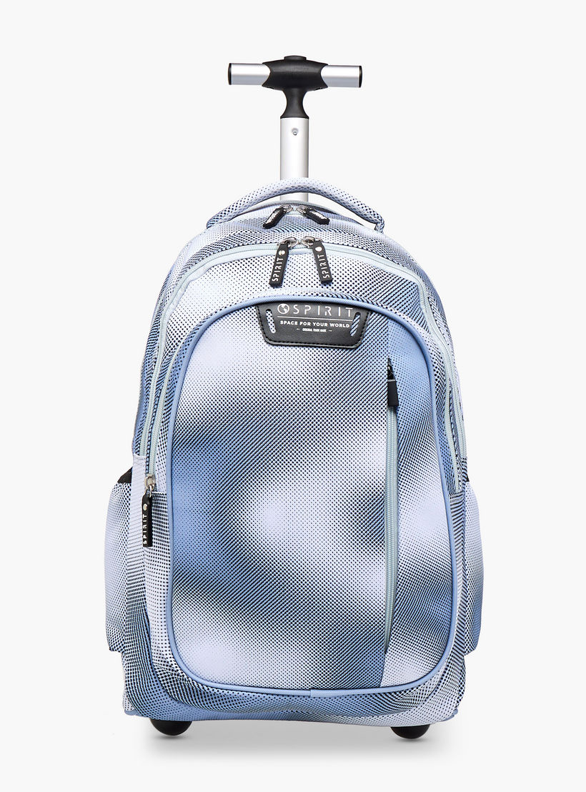 Spirit Striped Trolley Bag for Boys 8-13 Years with Retractable Handle -school-bagsandbackpacks-trolleybags-image-1