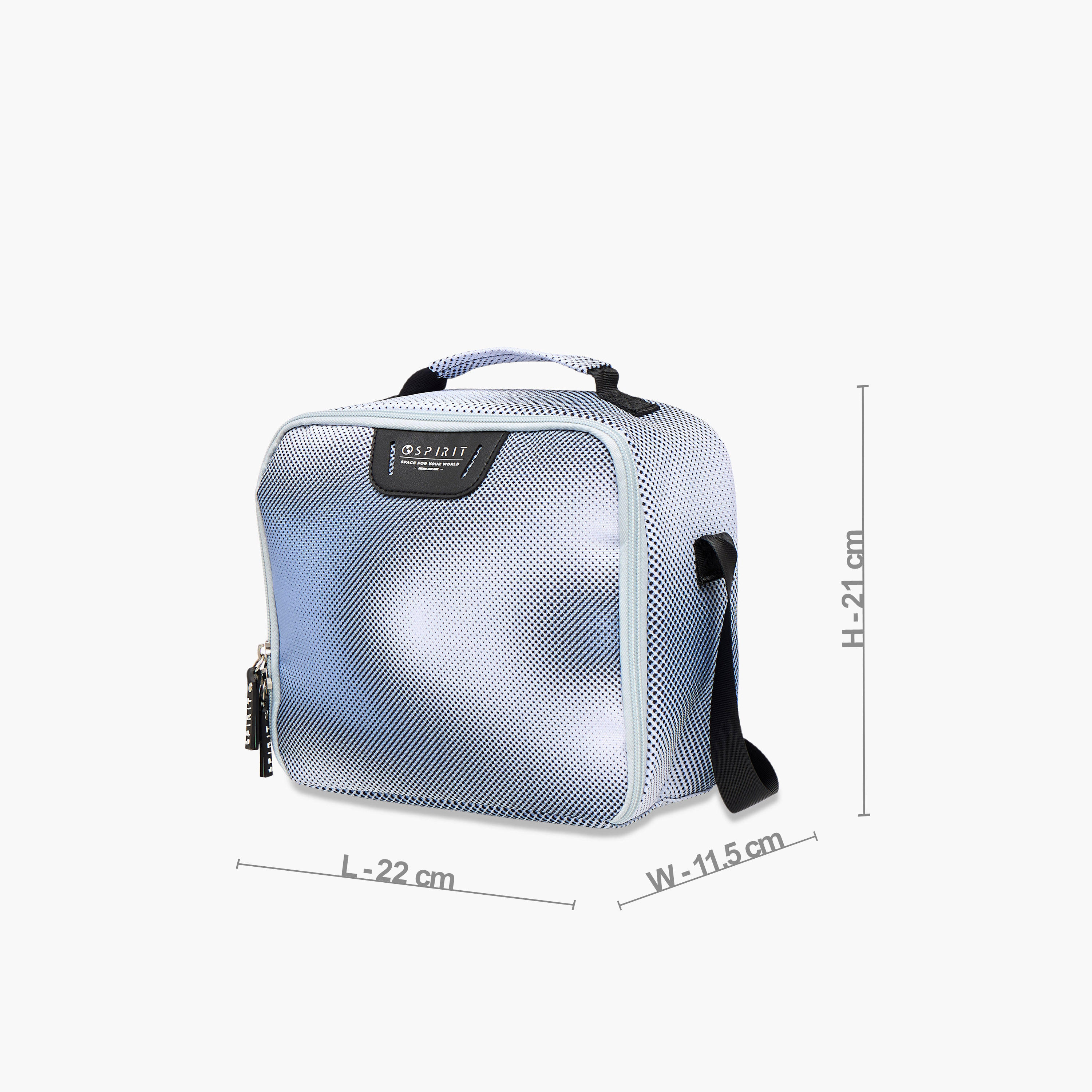 Spirit Printed Lunch Bag with Adjustable Strap and Zip Closure-school-lunchessentials-lunchbags-image-2
