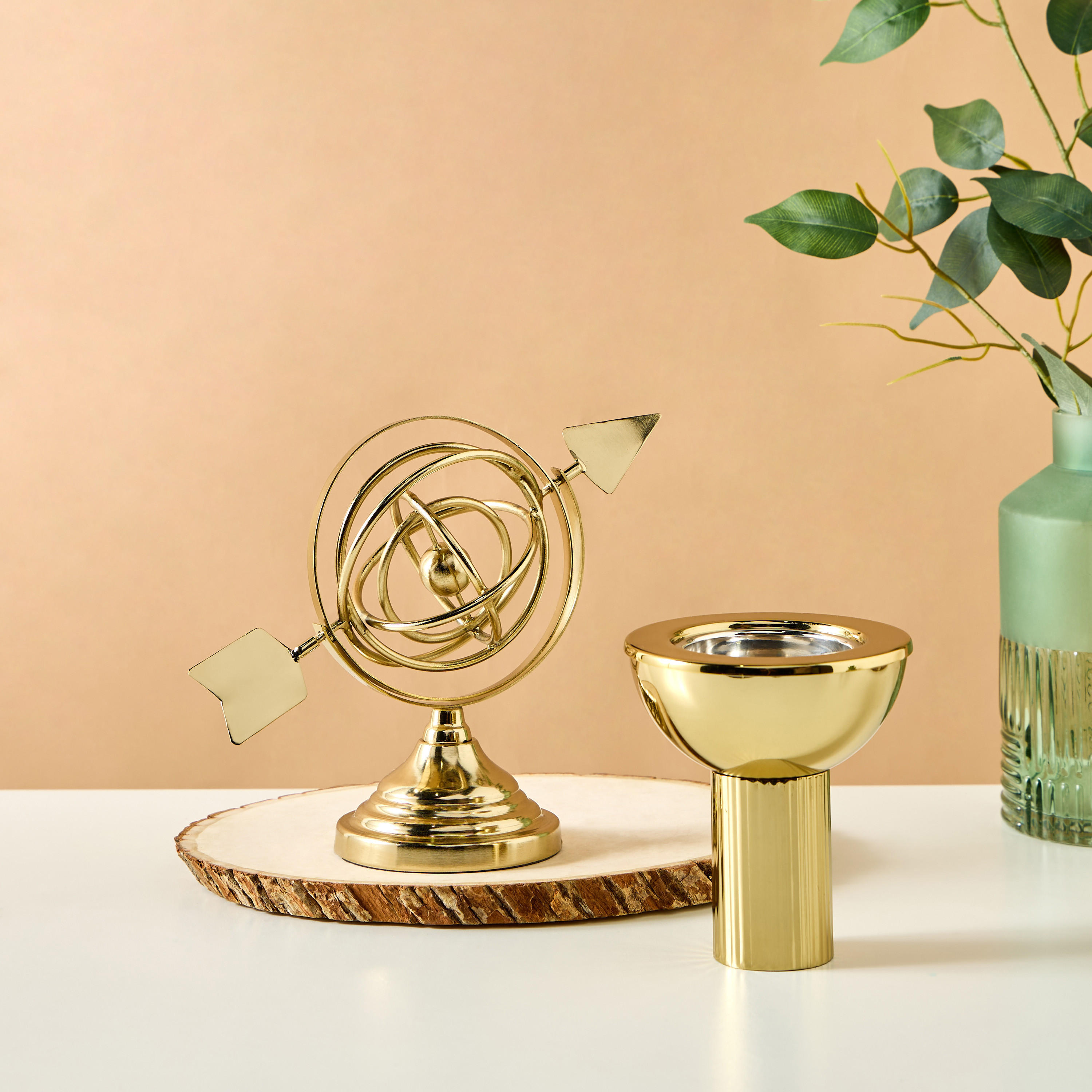 Decorative Armillary Sphere - 22x10x22 cms-household-decor-decorativeobjectsandsculptures-image-5