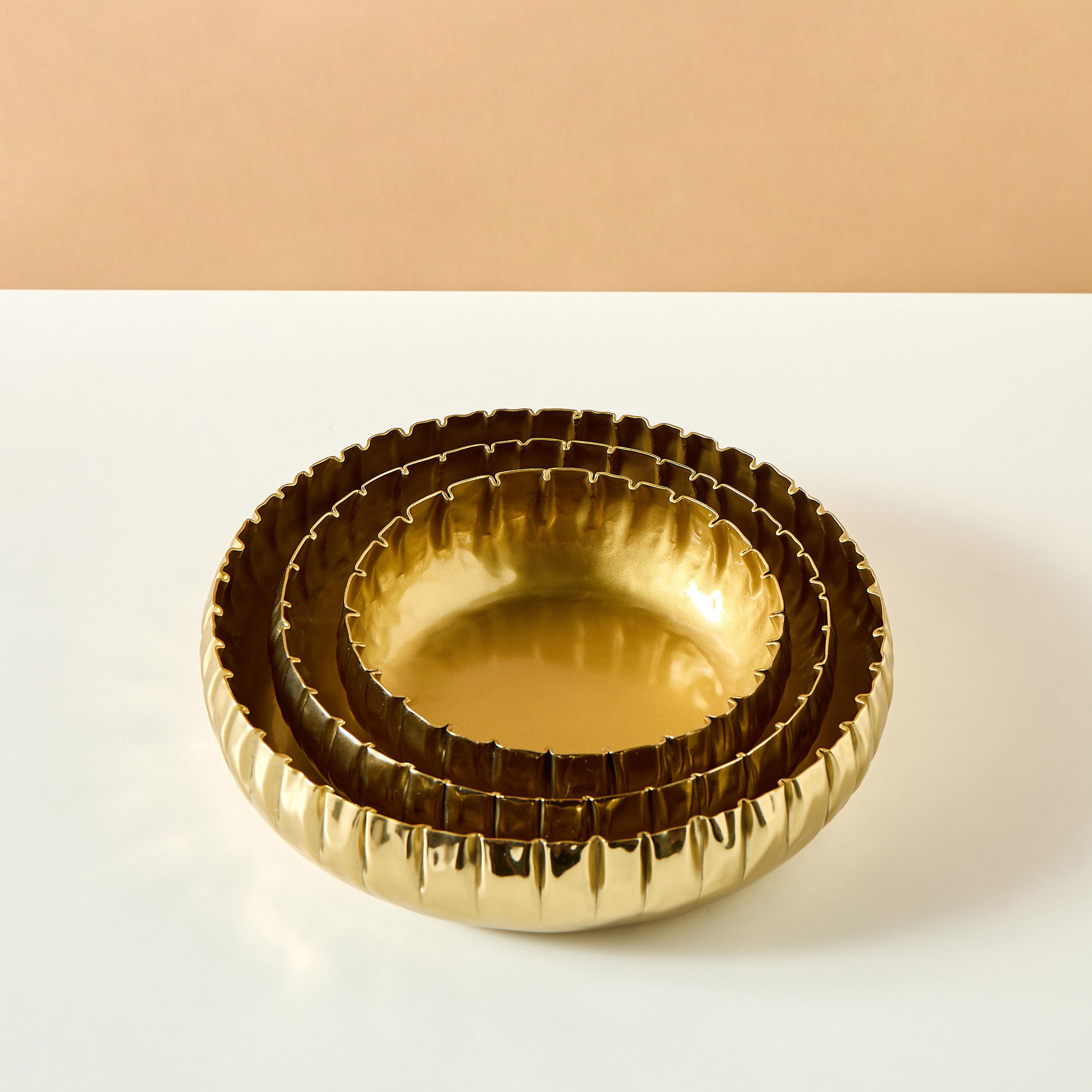 Decorative Metallic Bowl - Set of 3-household-decor-vasesandbowls-image-3
