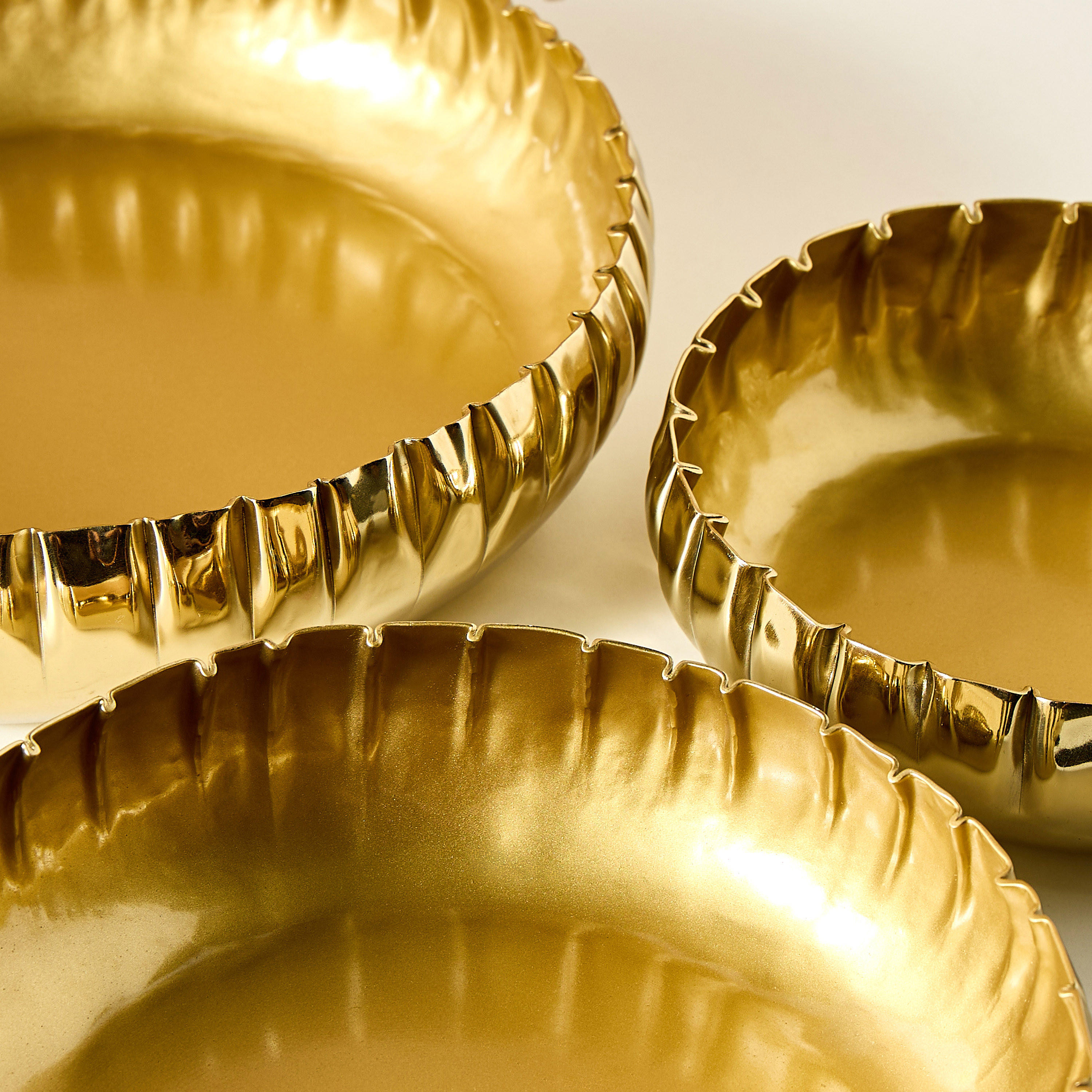 Decorative Metallic Bowl - Set of 3-household-decor-vasesandbowls-image-4