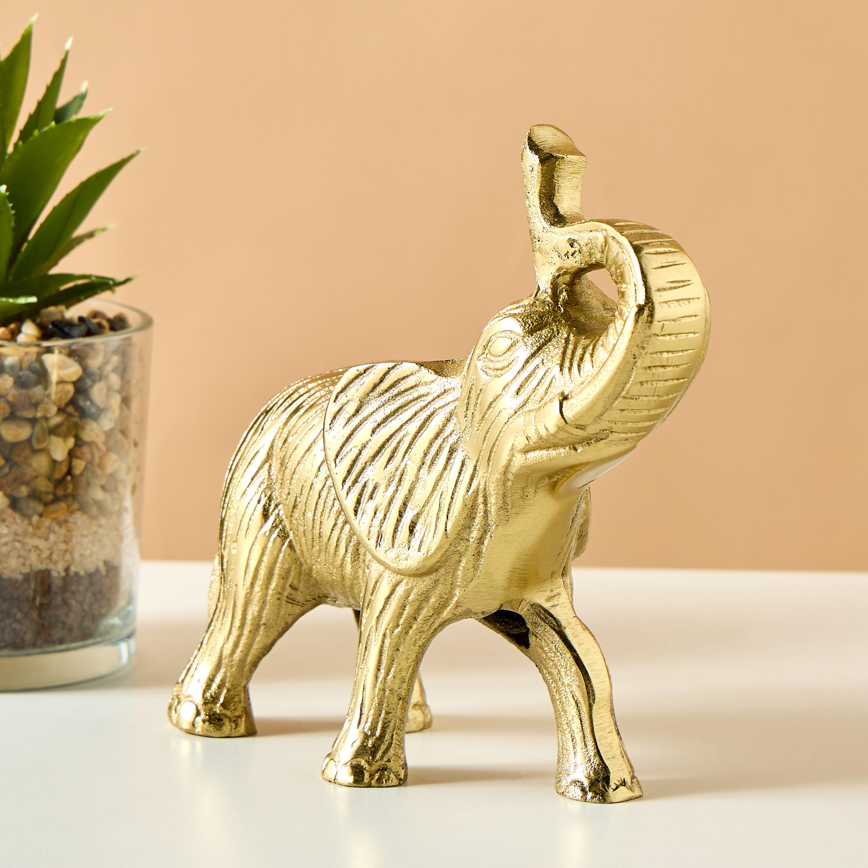 Decorative Elephant Sculpture - 18x7x18 cms-household-decor-decorativeobjectsandsculptures-image-1