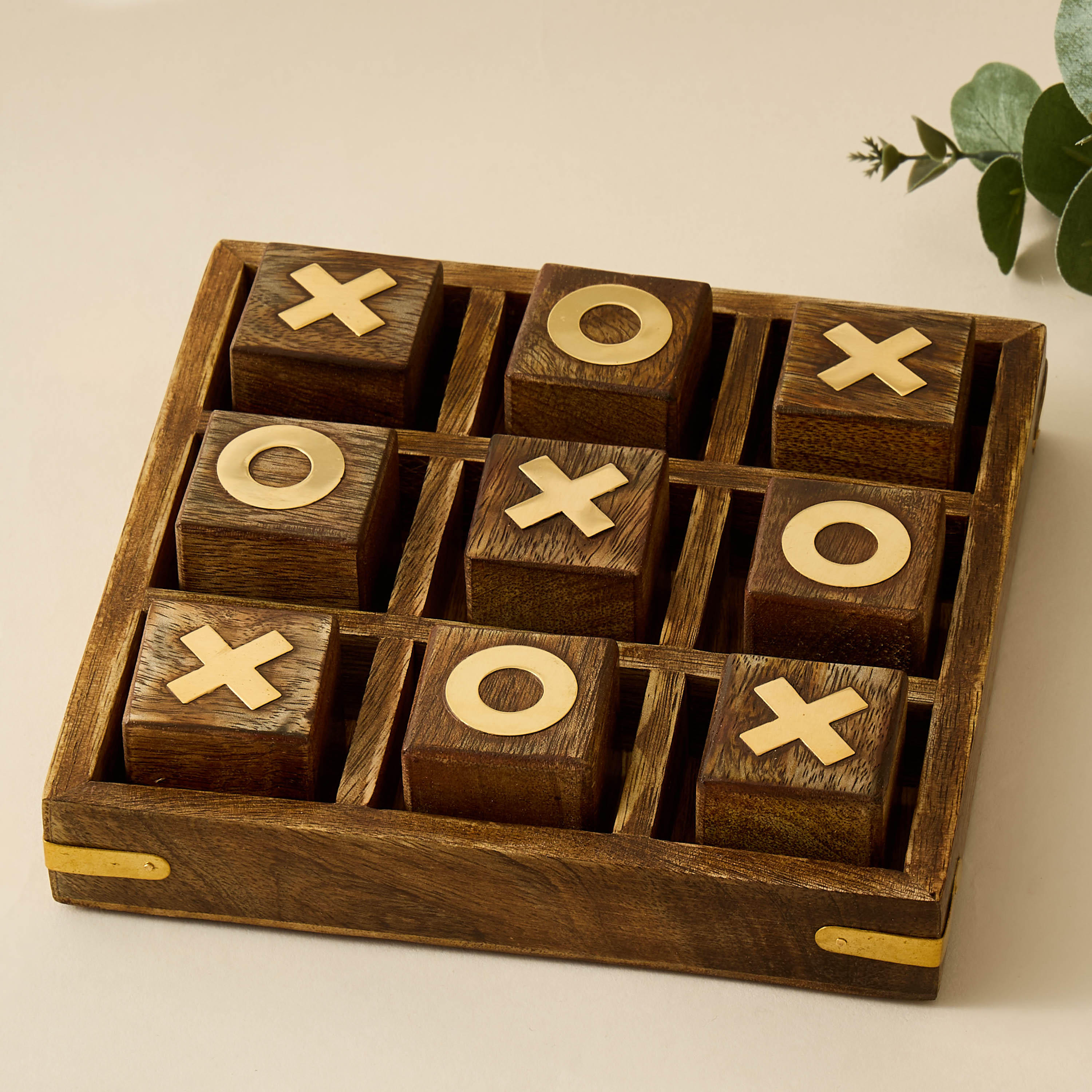 Decorative Wooden Criss Cross Game - 18x4 cms-household-decor-decorativeobjectsandsculptures-image-1