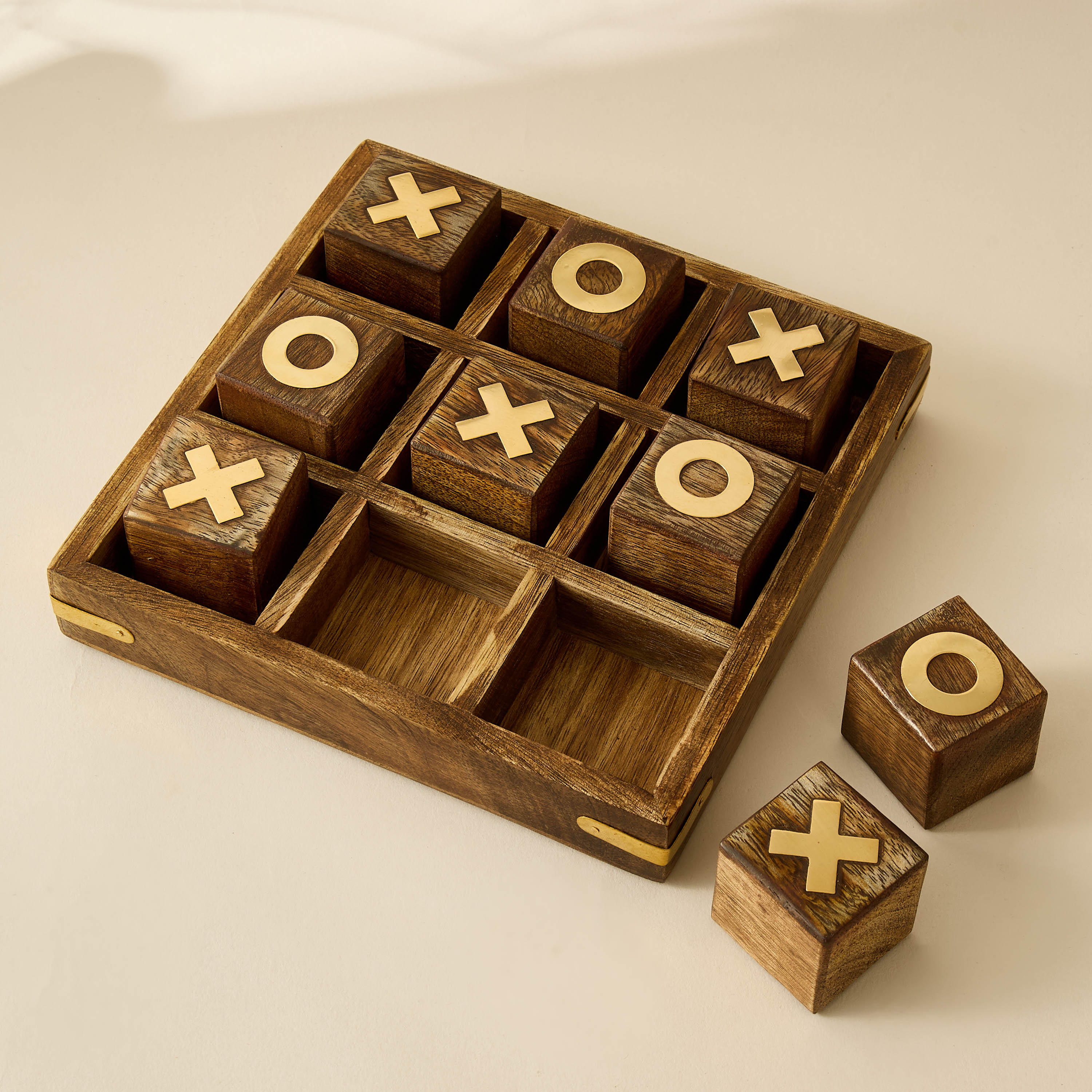 Decorative Wooden Criss Cross Game - 18x4 cms-household-decor-decorativeobjectsandsculptures-image-2