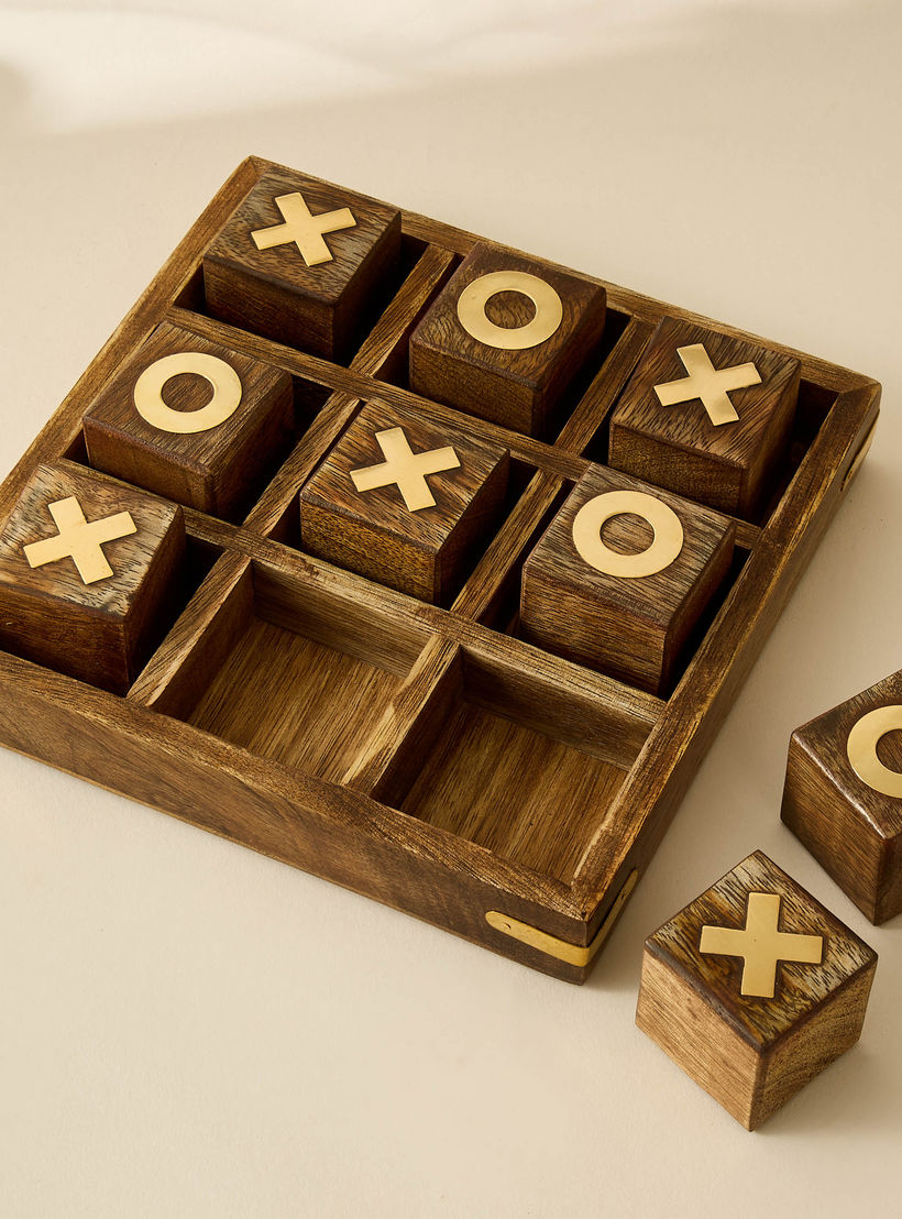 Decorative Wooden Criss Cross Game - 18x4 cms-household-decor-decorativeobjectsandsculptures-image-2
